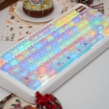 KiiBOOM Meow Pudding Keycap Set