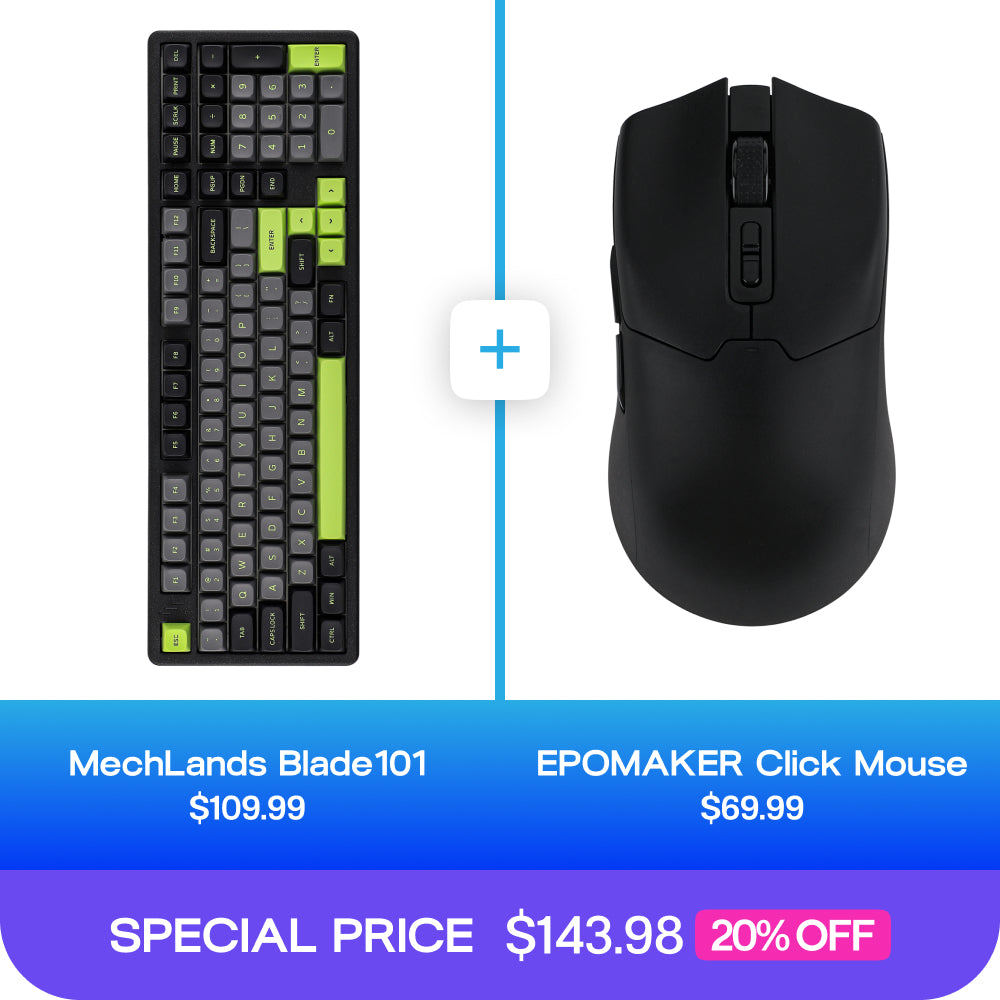 MechLands Blade101 + EPOMAKER Click Mouse Bundle