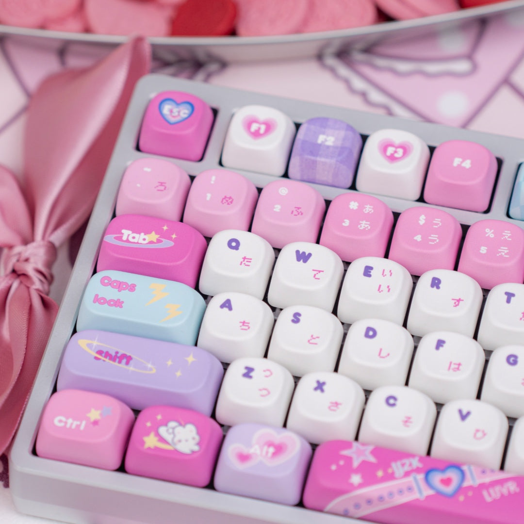 MechLands Blade101 + KiiBOOM x Elyxirine Digital Dreams: Pastel Y2K Keycap Set Bundle