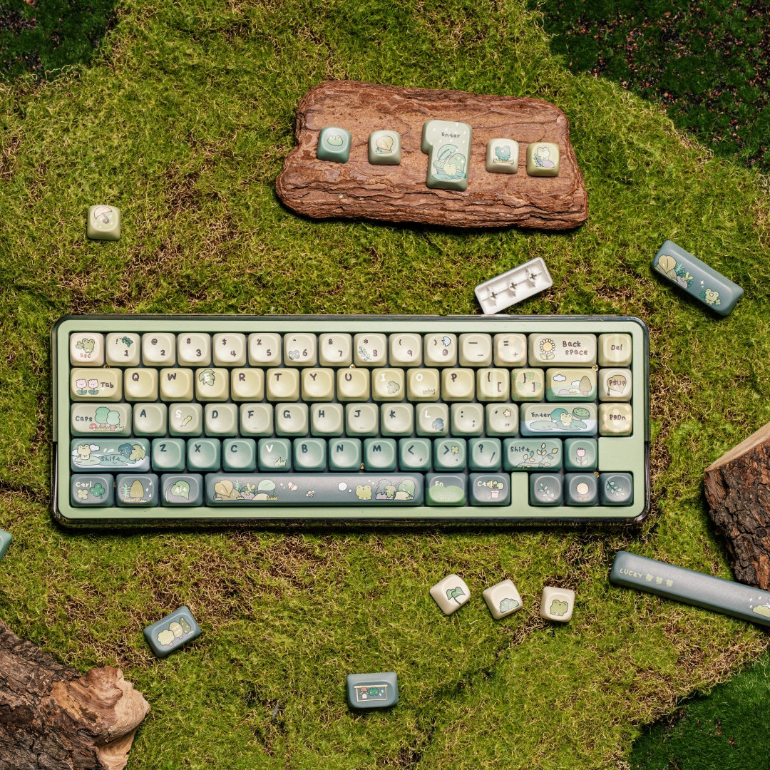 MechLands Vibe99 +KiiBOOM X Cosydiaries Rainy Froggy Day Keycap Set Bundle