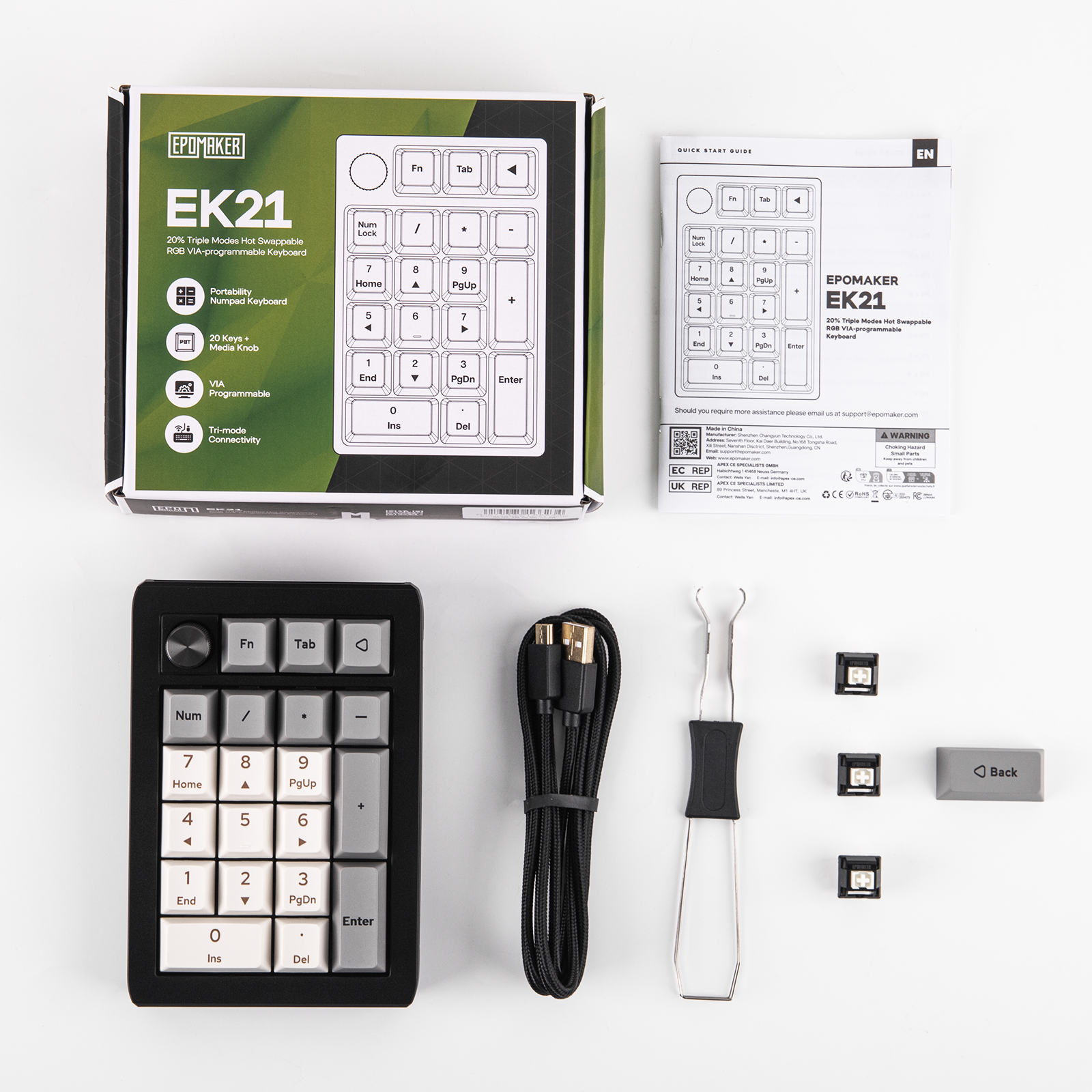 MechLands Blade75 + EK21 (Zebra Switch) Bundle