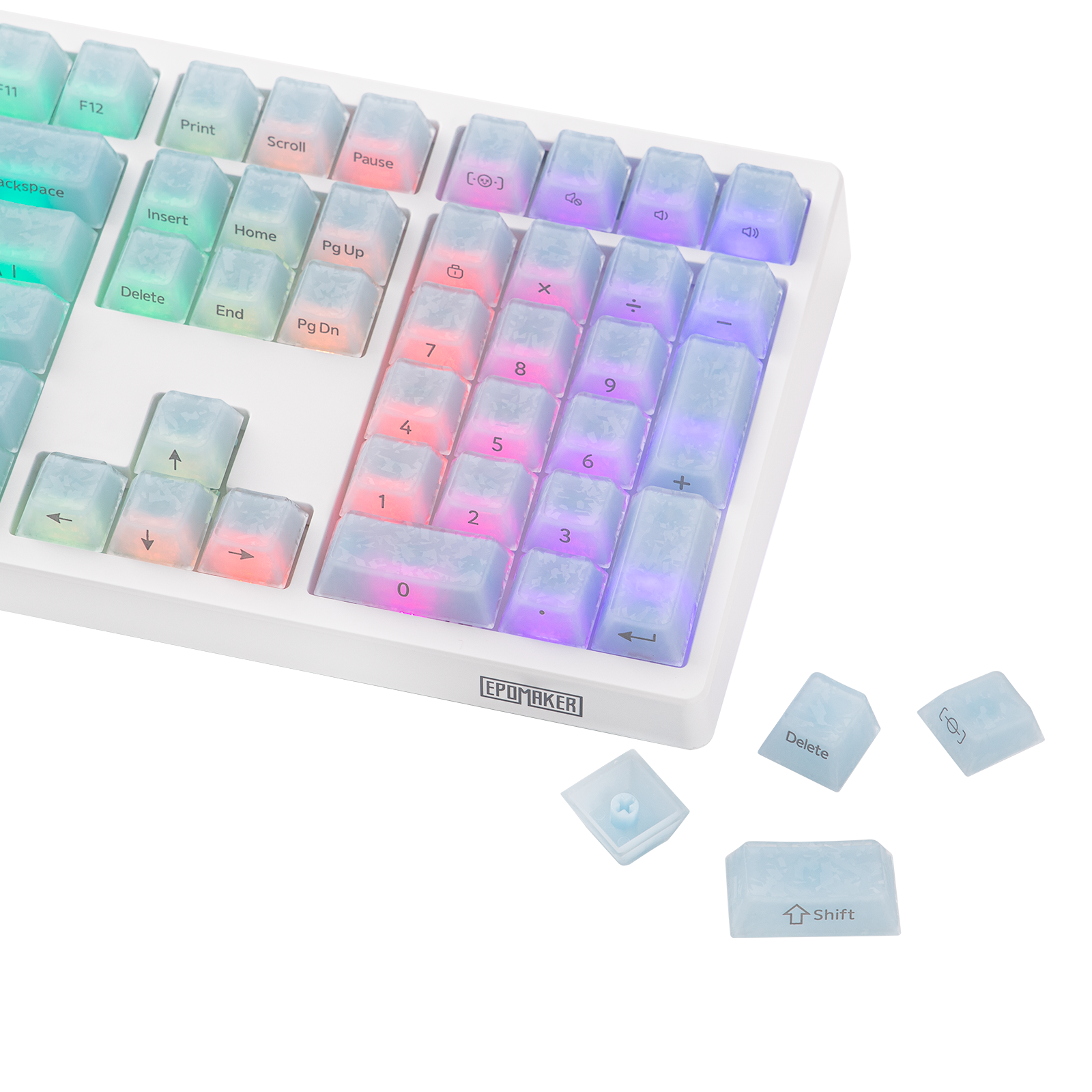 EPOMAKER Frost Jelly Keycaps Set