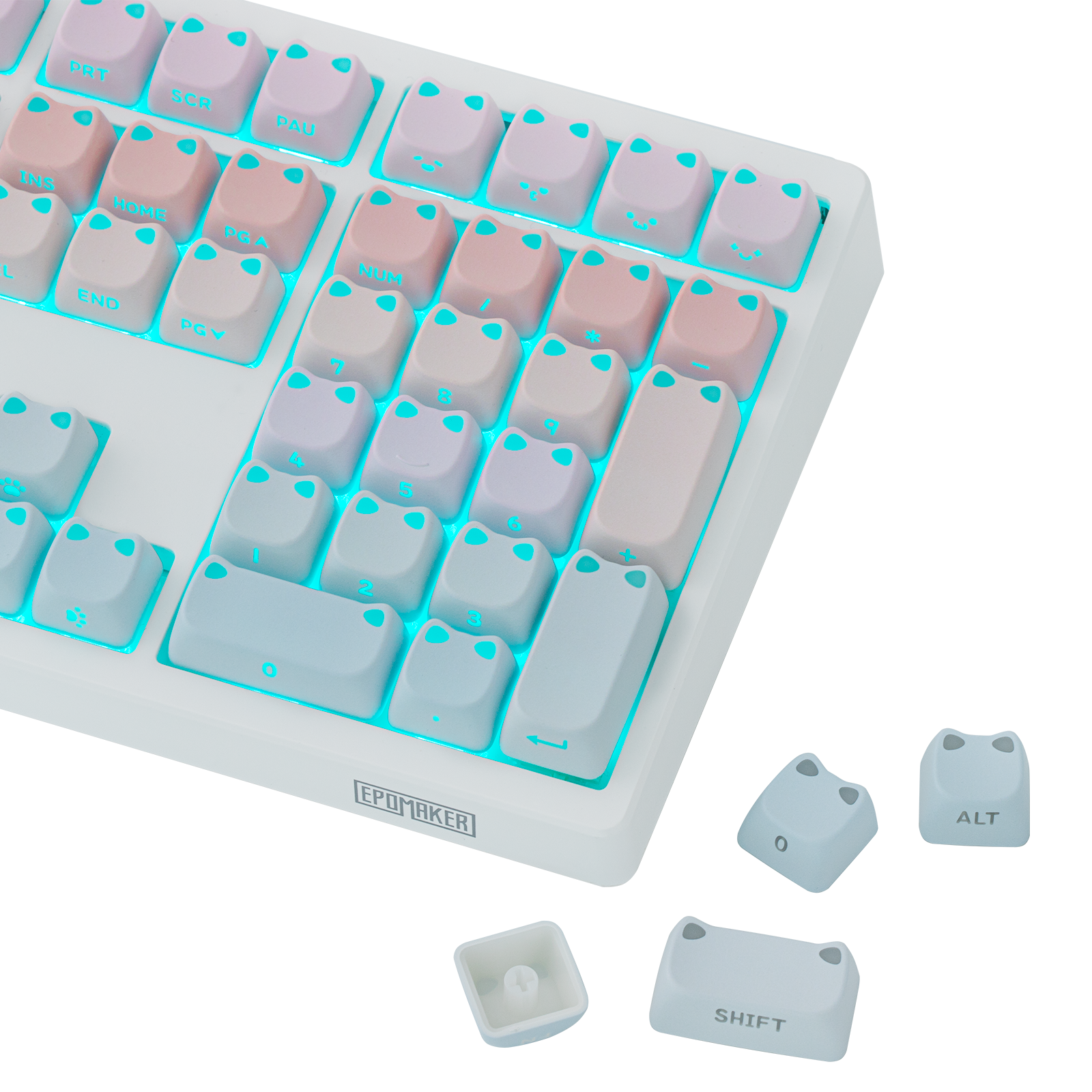 EPOMAKER Shimmeow Keycap Set