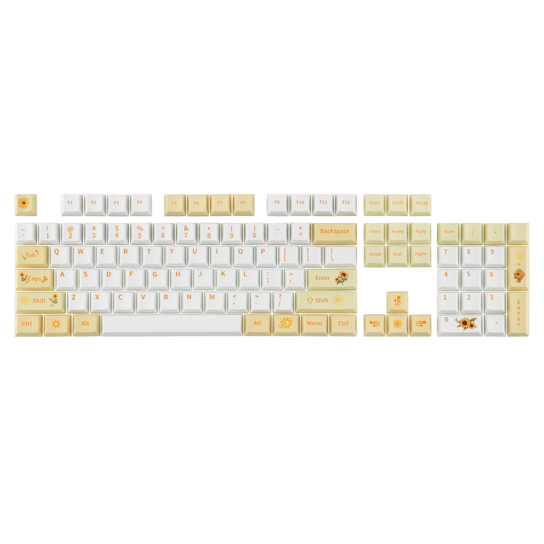 EPOMAKER Sunflower PBT Keycaps Set