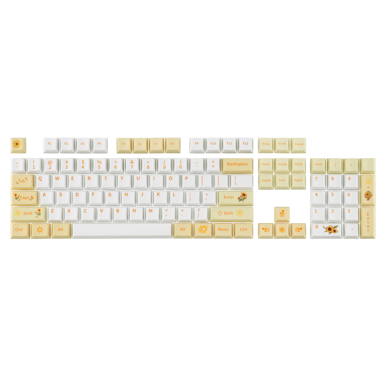EPOMAKER Sunflower PBT Keycaps Set