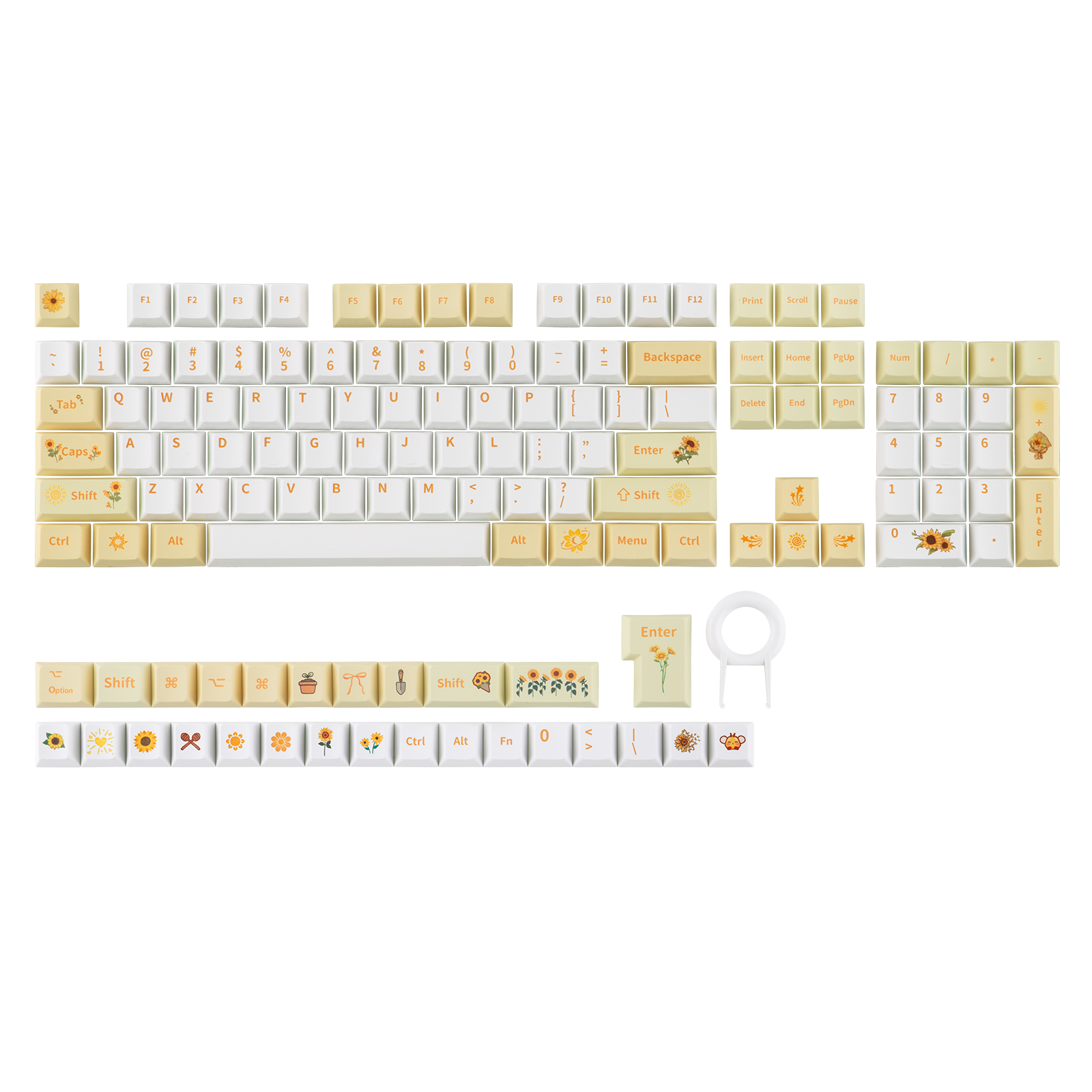 EPOMAKER Sunflower PBT Keycaps Set