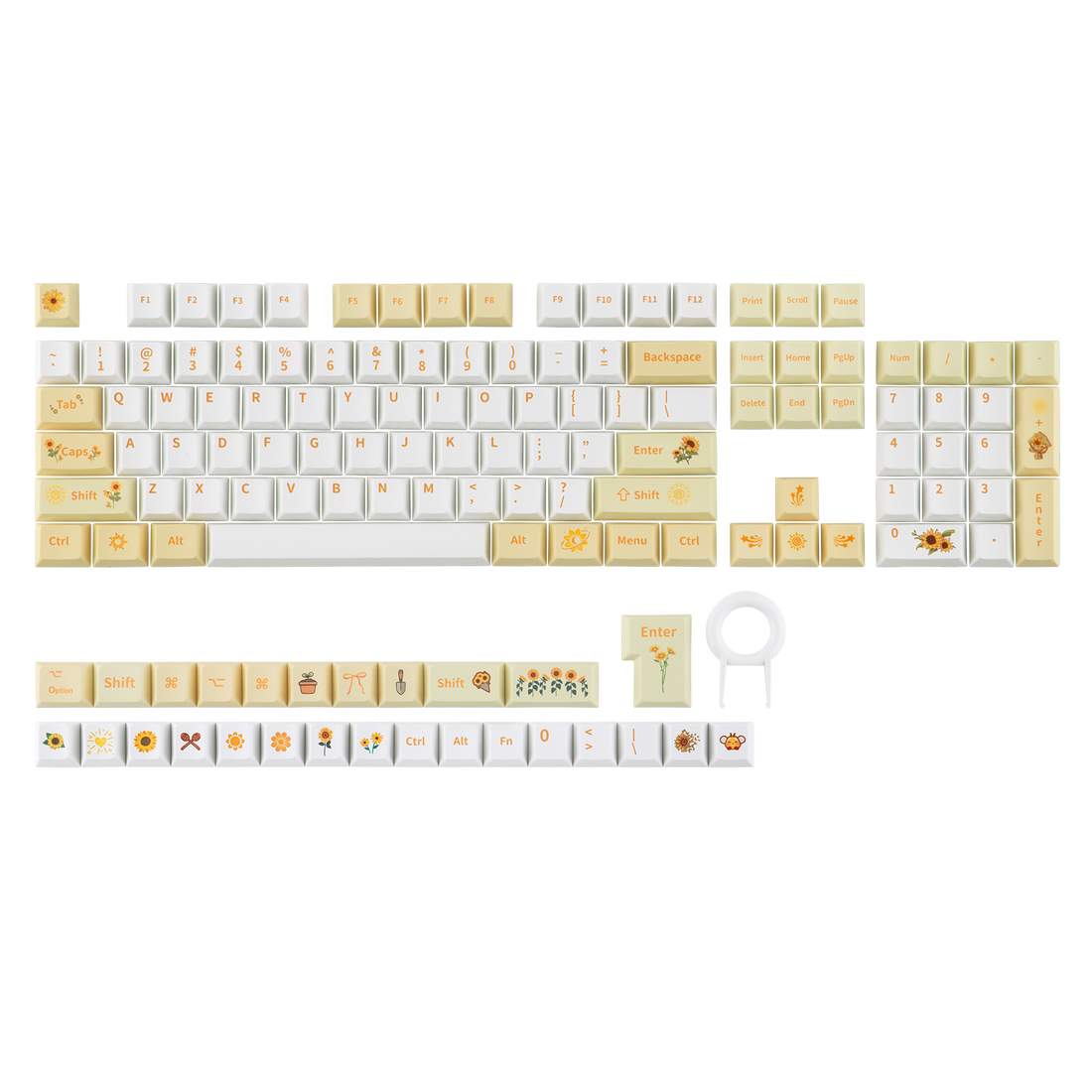 EPOMAKER Sunflower PBT Keycaps Set