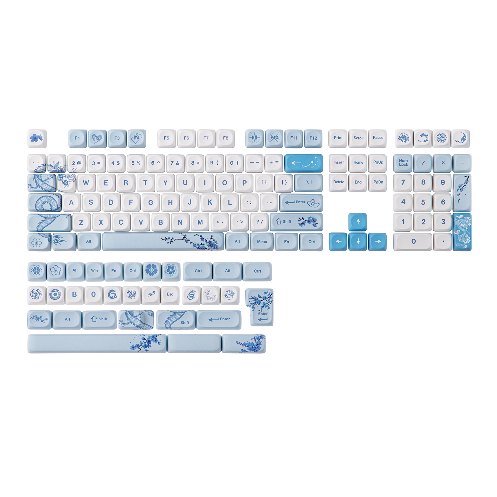 EPOMAKER x LINDSEYSZN Azure Dragon SZN Keycaps Set