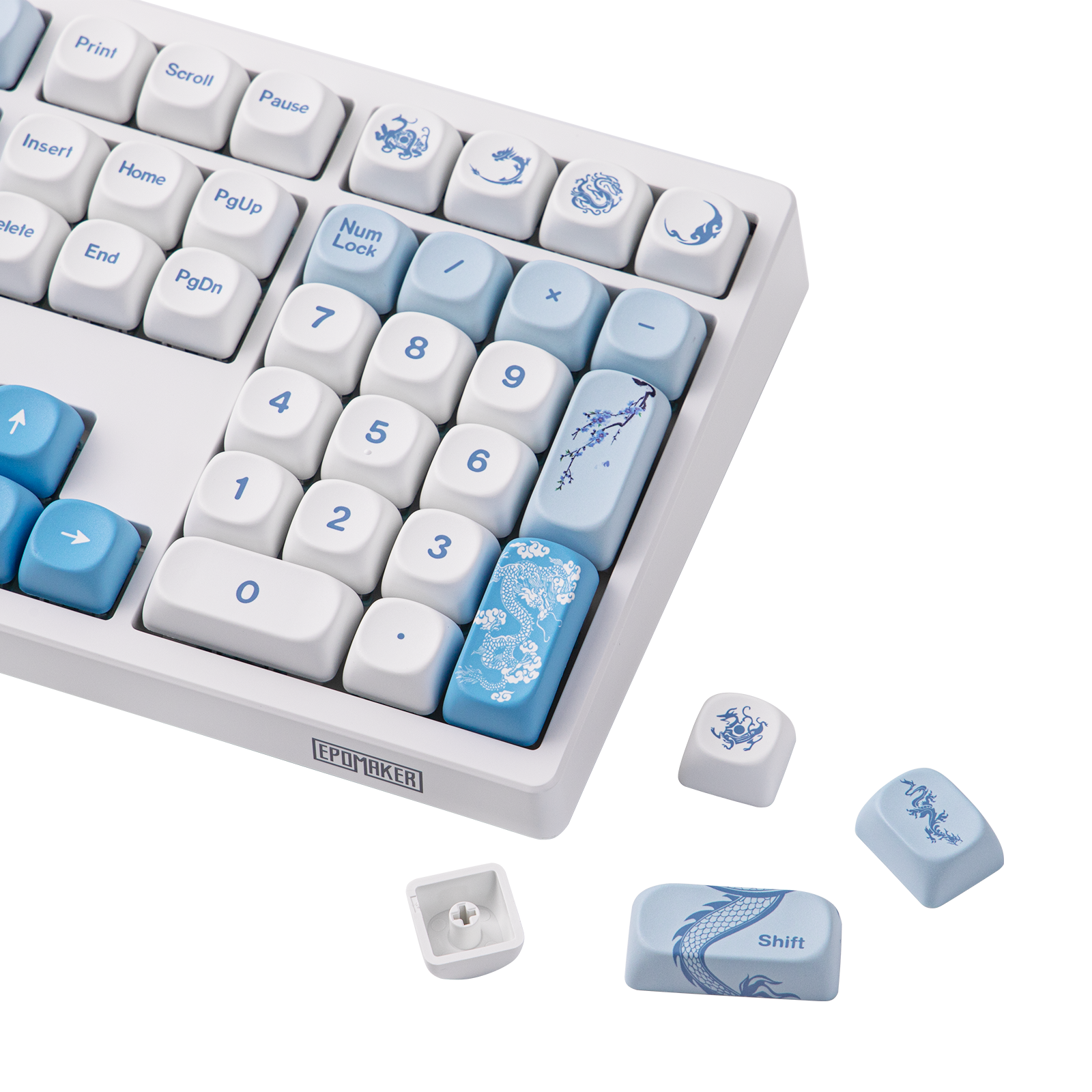 EPOMAKER x LINDSEYSZN Azure Dragon SZN Keycaps Set