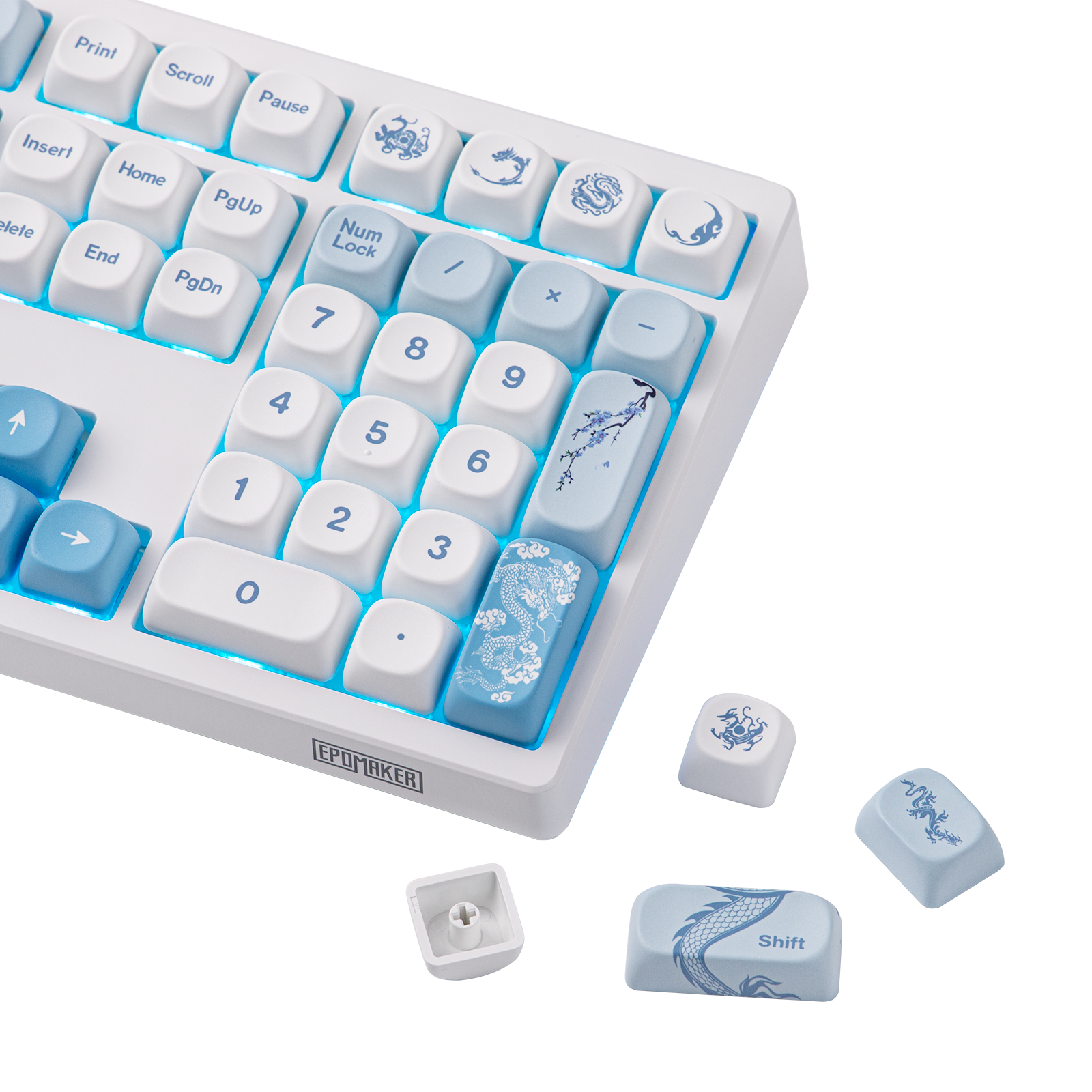 EPOMAKER x LINDSEYSZN Azure Dragon SZN Keycaps Set