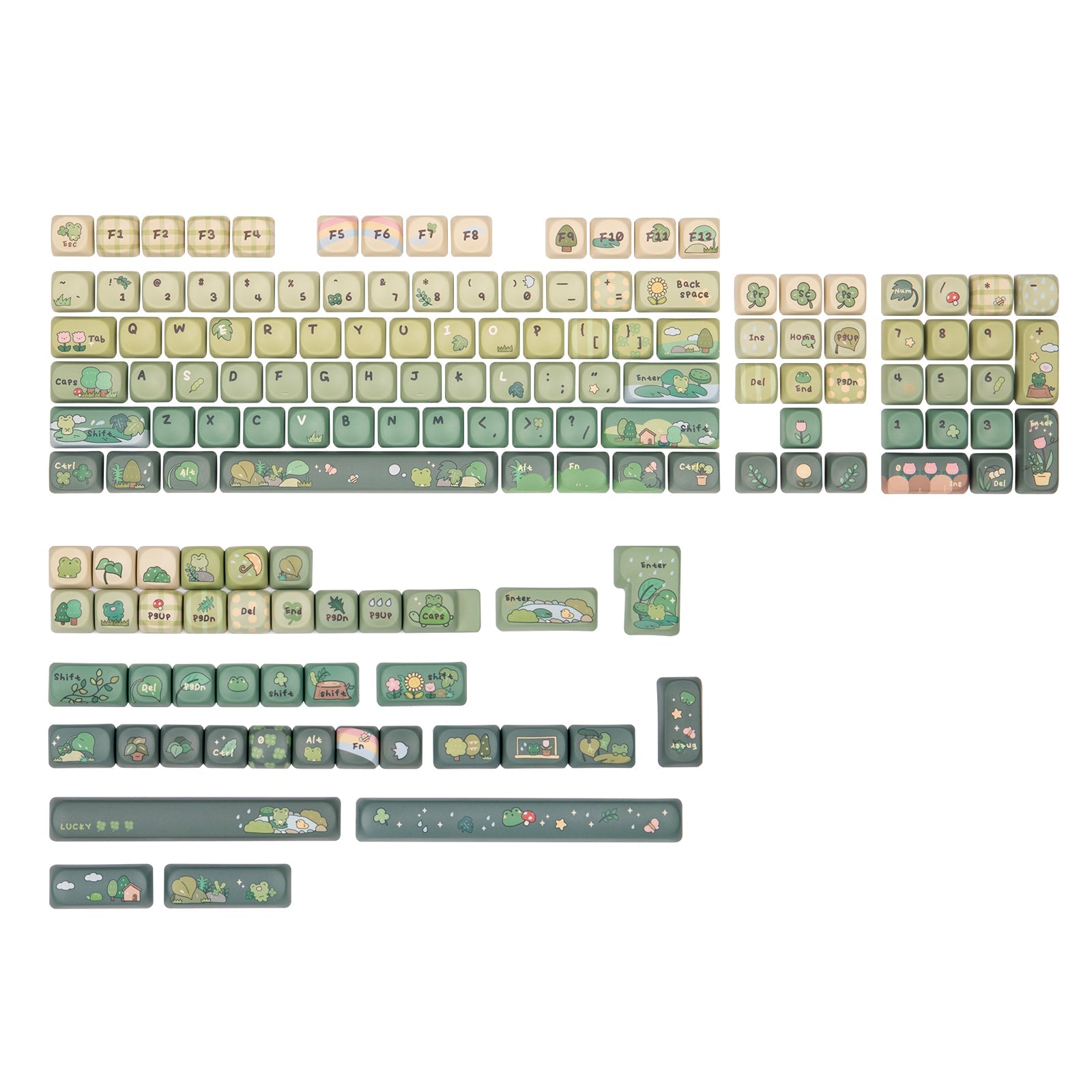 MechLands Vibe99 +KiiBOOM X Cosydiaries Rainy Froggy Day Keycap Set Bundle