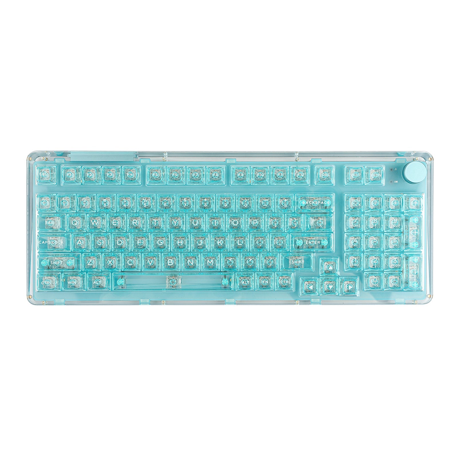 キーボード KiiBOOM Phamtom98 Keyboard Amazon.com: KiiBoom Phantom 98 Hot Swappable Crystal Gasket