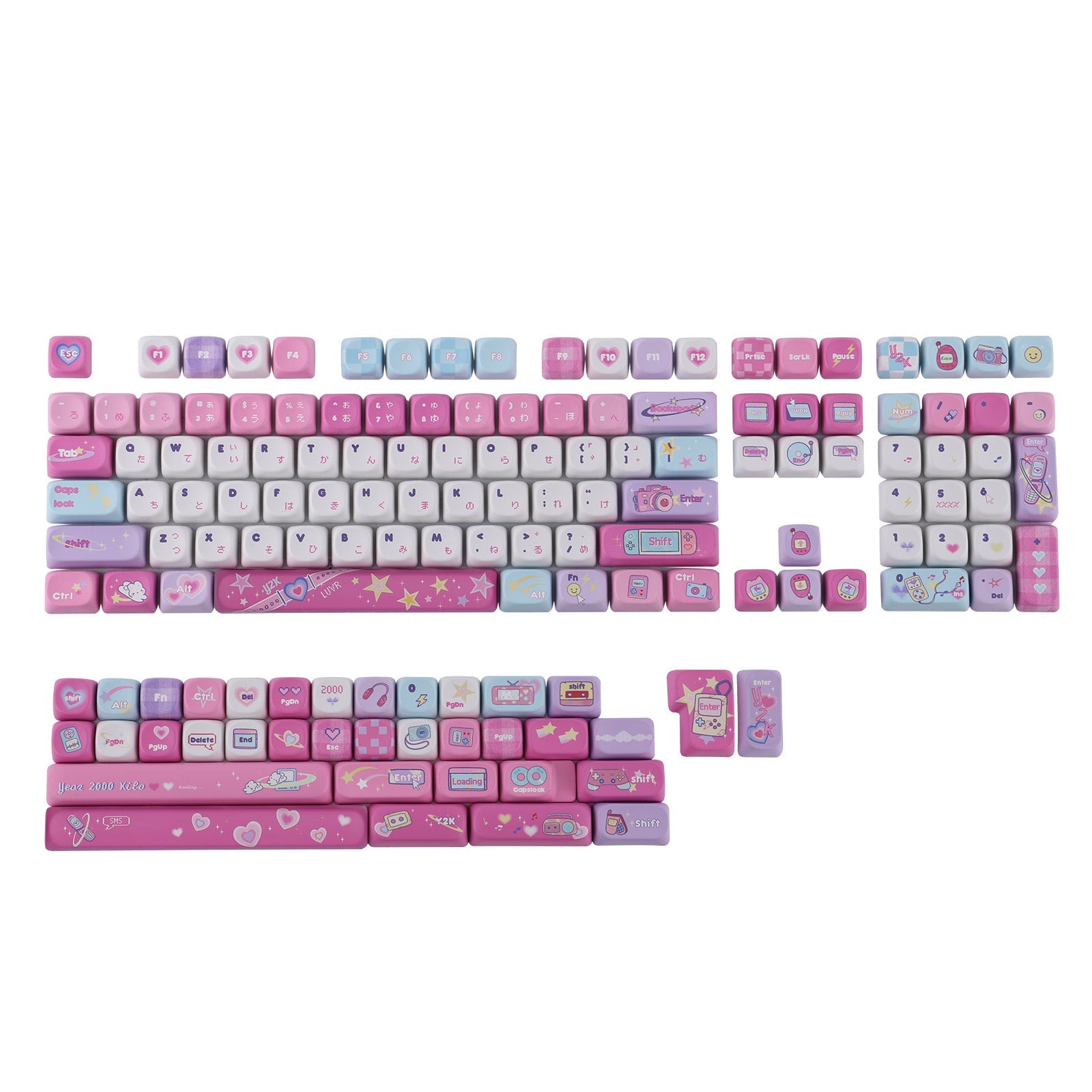 MechLands Blade101 + KiiBOOM x Elyxirine Digital Dreams: Pastel Y2K Keycap Set Bundle