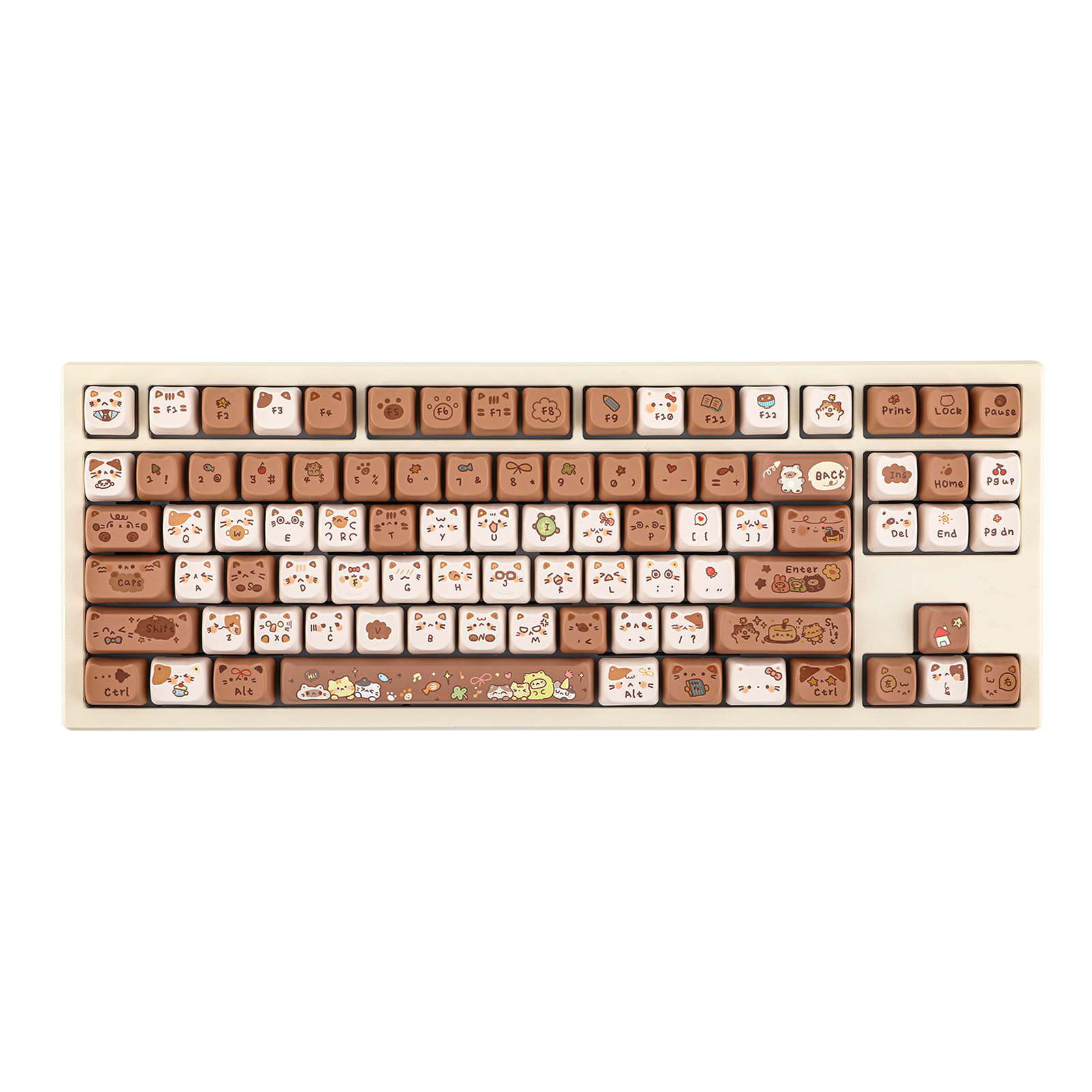 KiiBOOM Mocha Treats Keycap Set