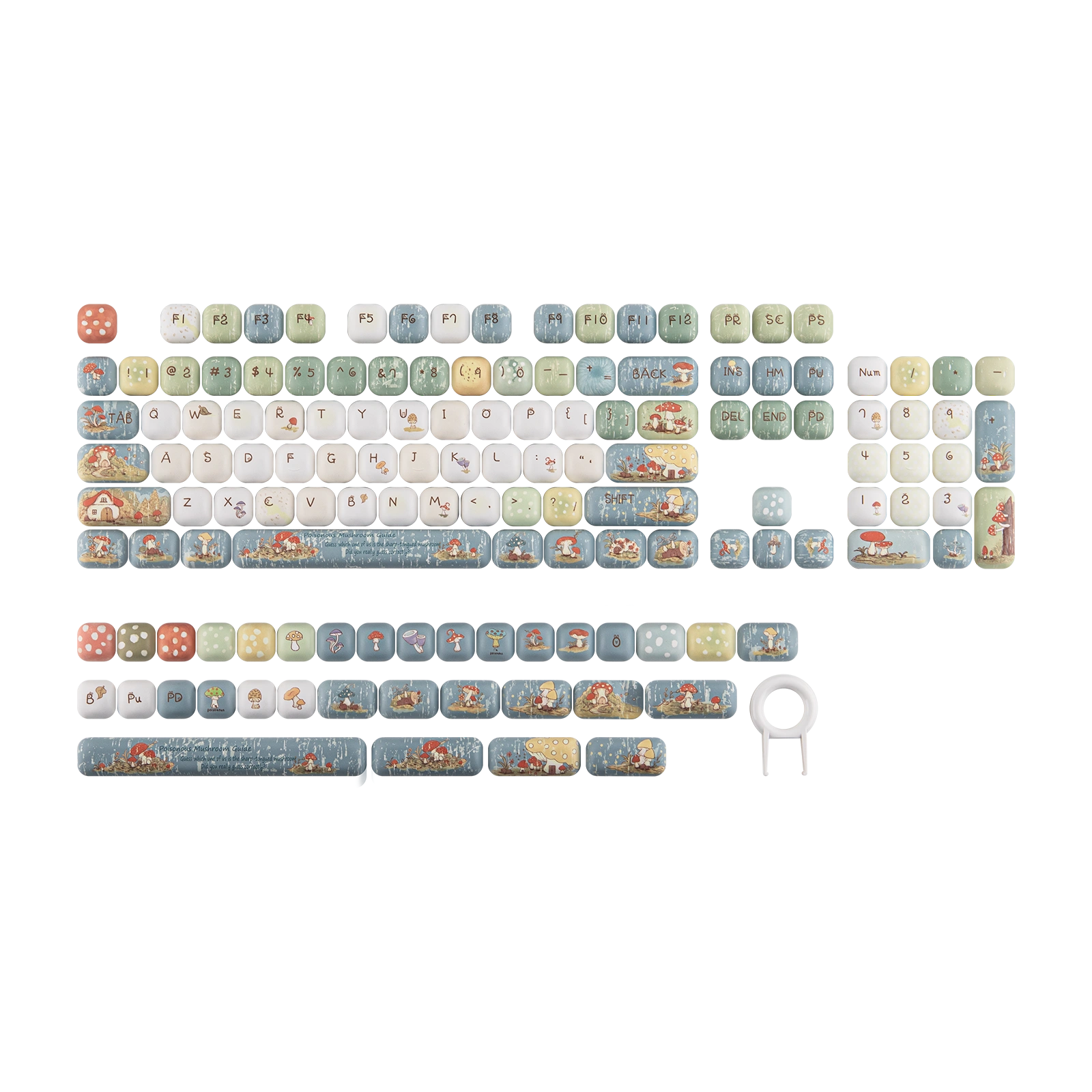 KiiBOOM Little Shroom Pack Keycap Set