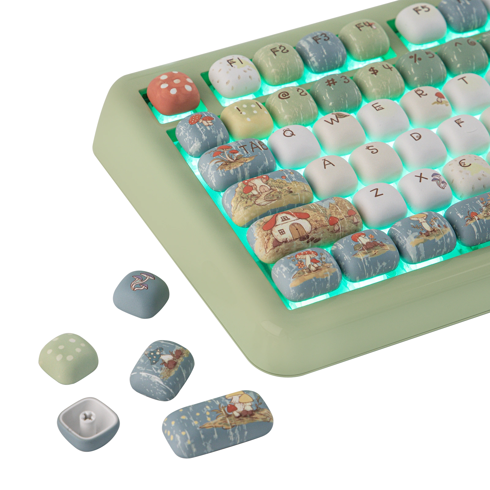 KiiBOOM Little Shroom Pack Keycap Set