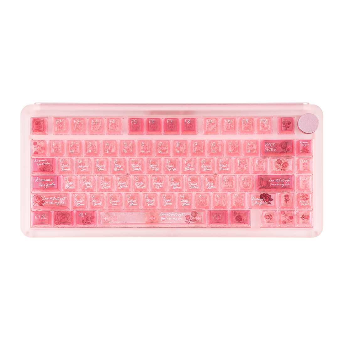 KiiBOOM Rose Quartz Keycap Set