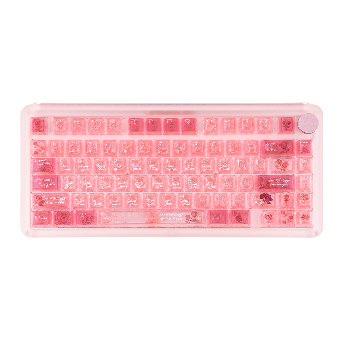 KiiBOOM Rose Quartz Keycap Set
