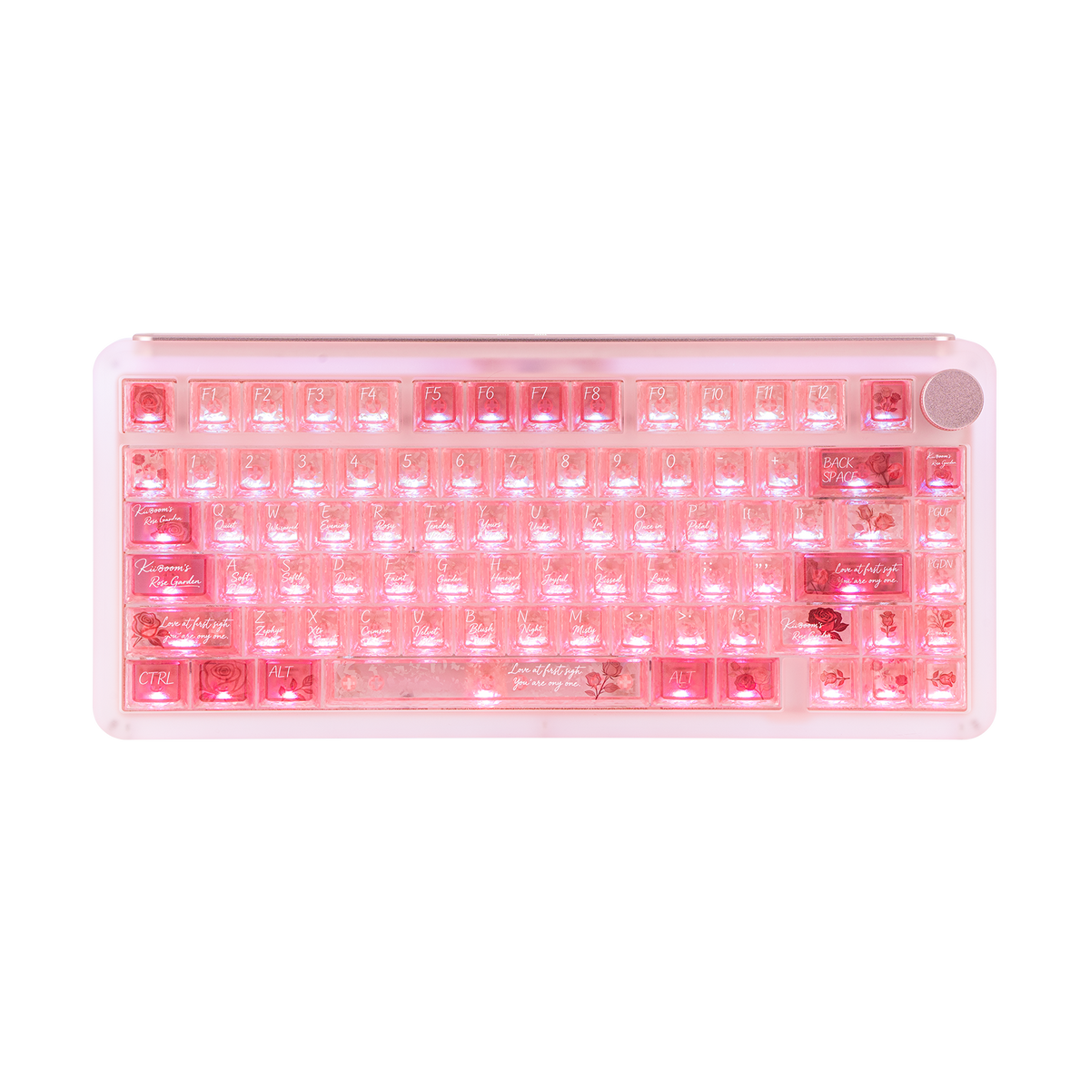 KiiBOOM Rose Quartz Keycap Set