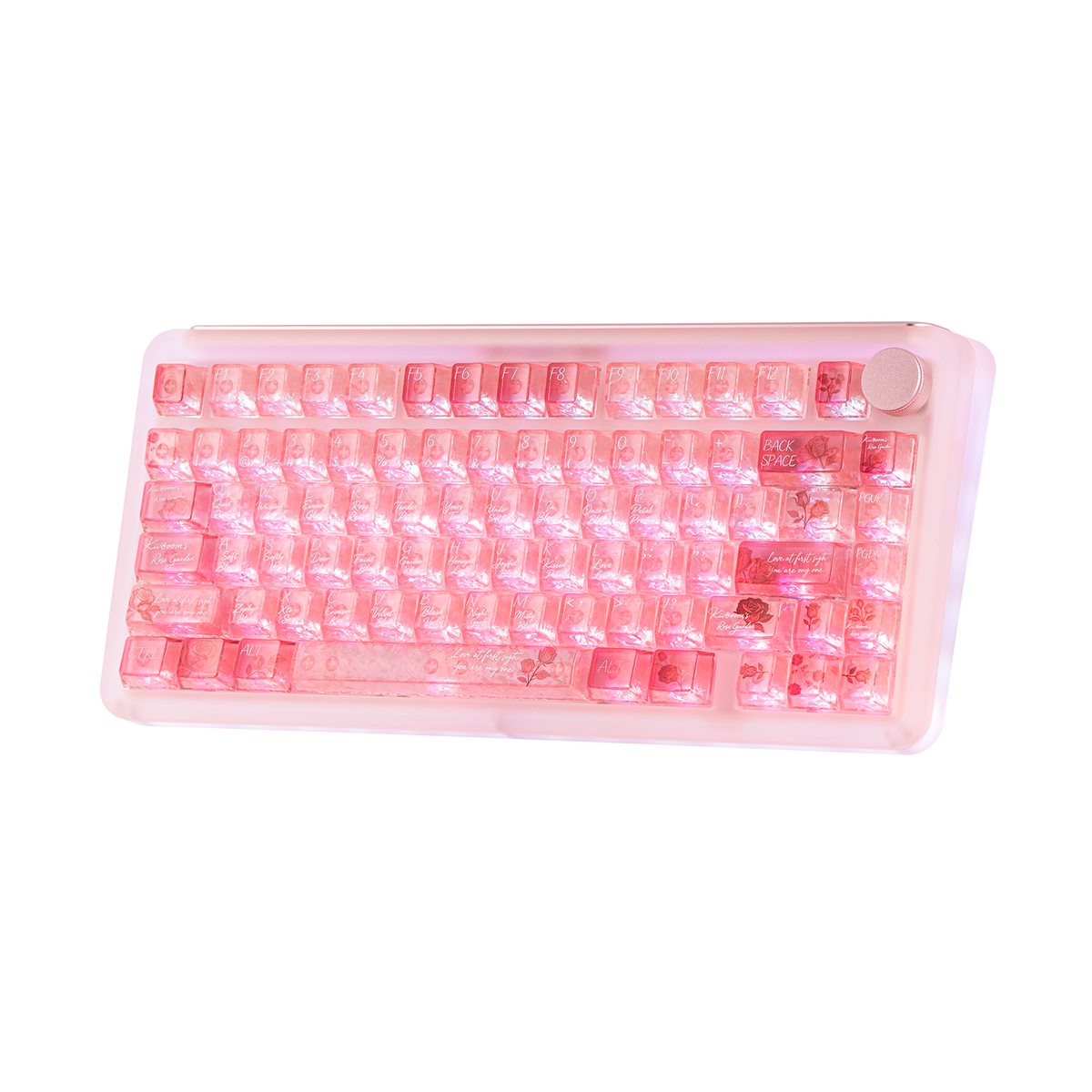 KiiBOOM Rose Quartz Keycap Set