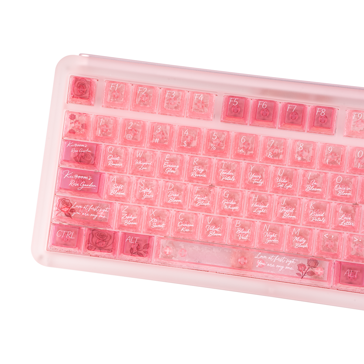 KiiBOOM Rose Quartz Keycap Set