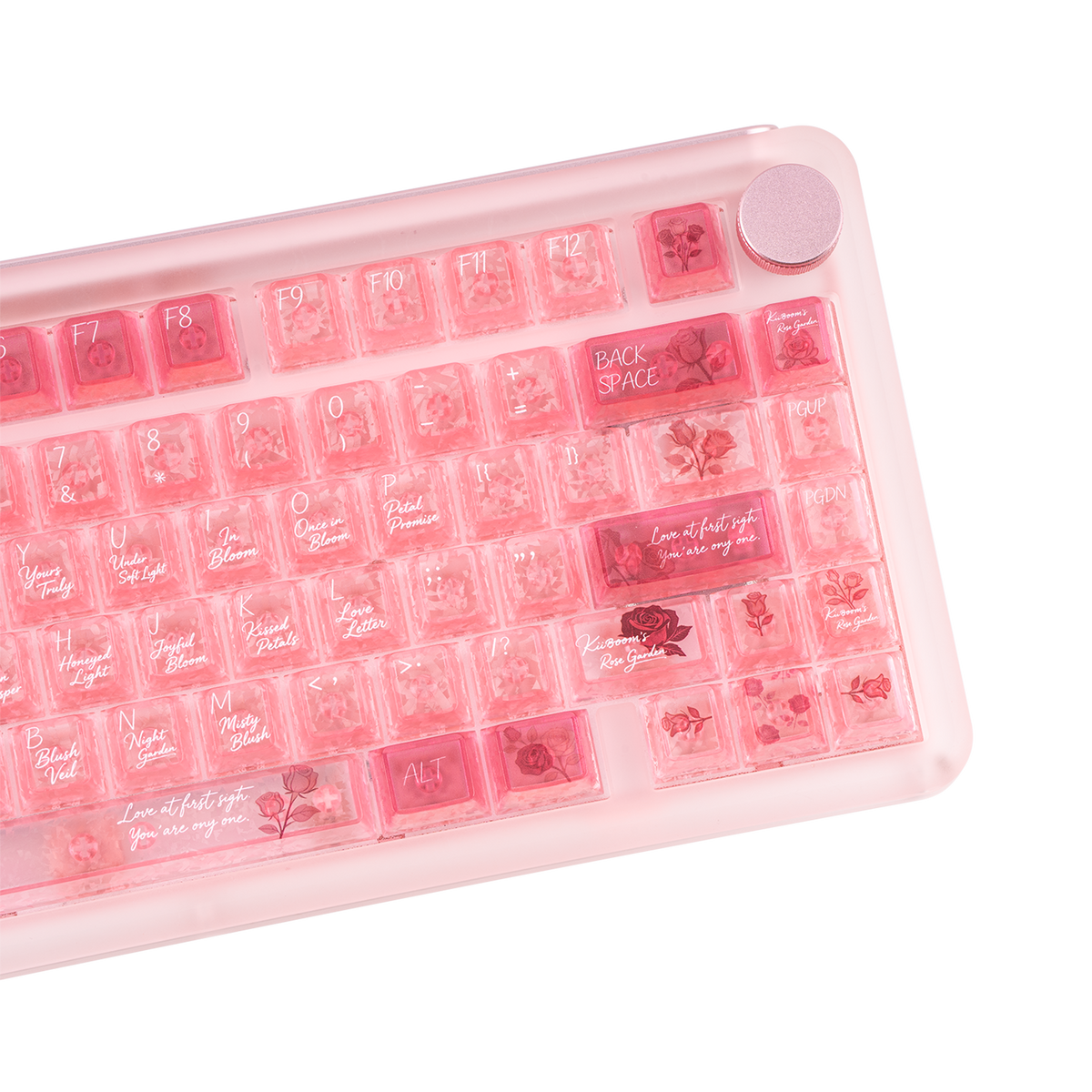 KiiBOOM Rose Quartz Keycap Set