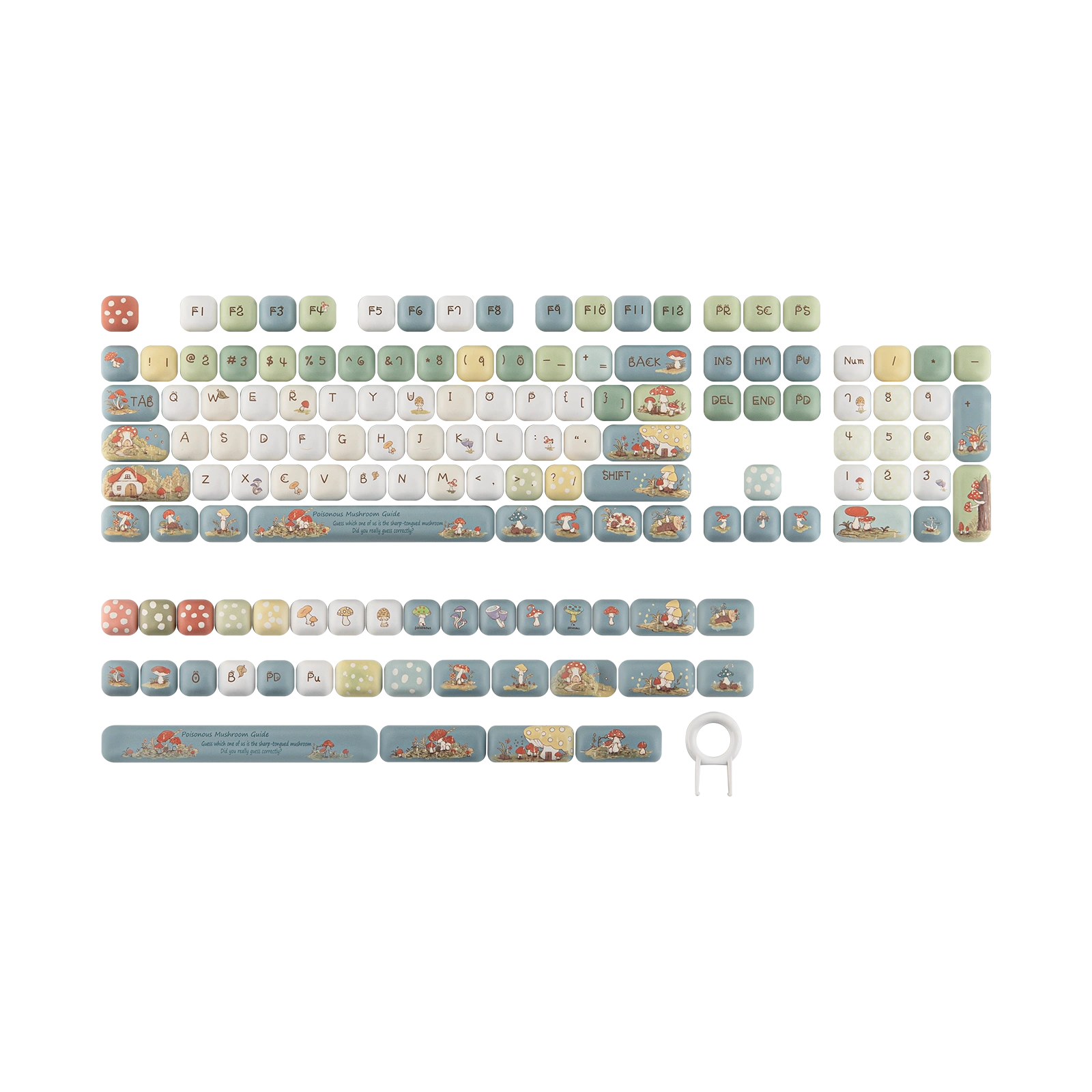 KiiBOOM Little Shroom Pack Keycap Set