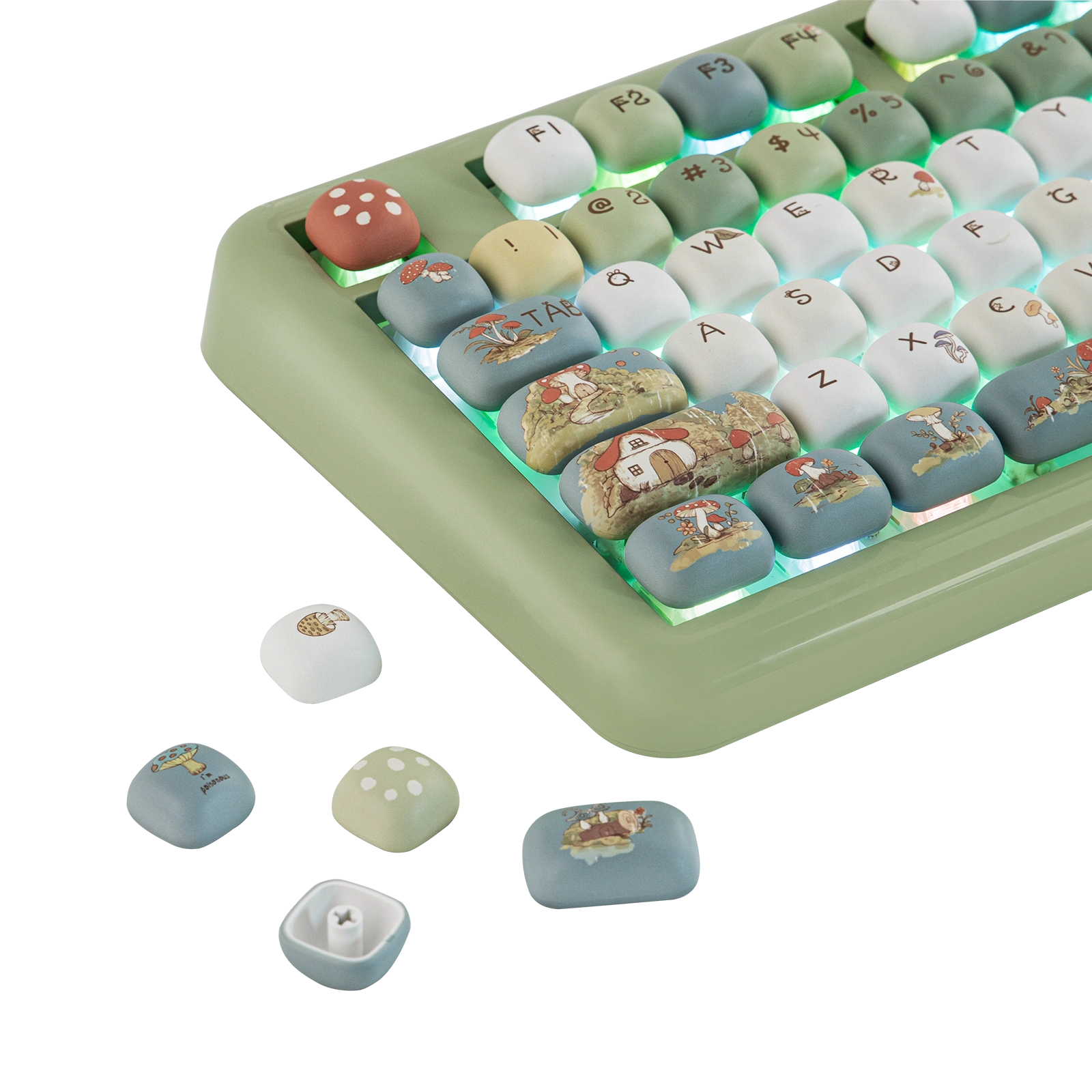 KiiBOOM Little Shroom Pack Keycap Set
