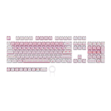 KiiBOOM Pink Meow & Meow Bow Keycap Set