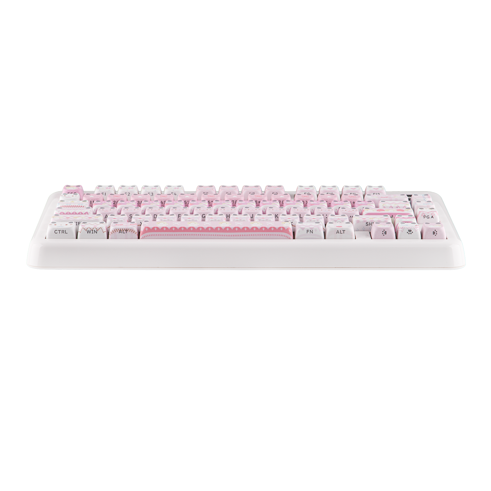 KiiBOOM Pink Meow & Meow Bow Keycap Set