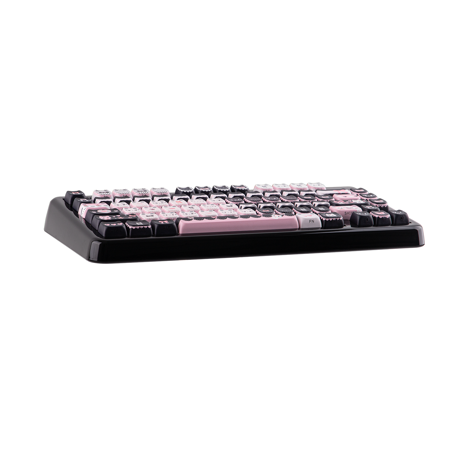 KiiBOOM Pink Meow & Meow Bow Keycap Set