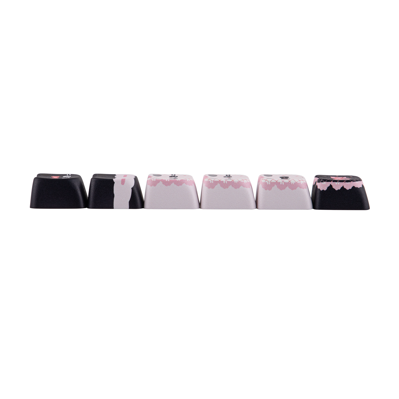 KiiBOOM Pink Meow & Meow Bow Keycap Set