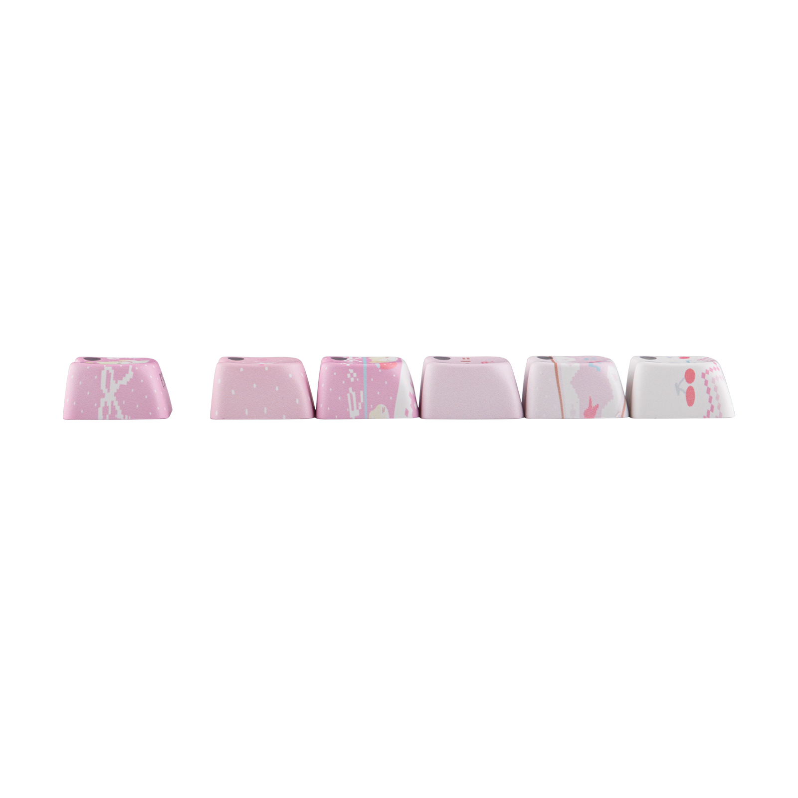 KiiBOOM Pink Meow & Meow Bow Keycap Set