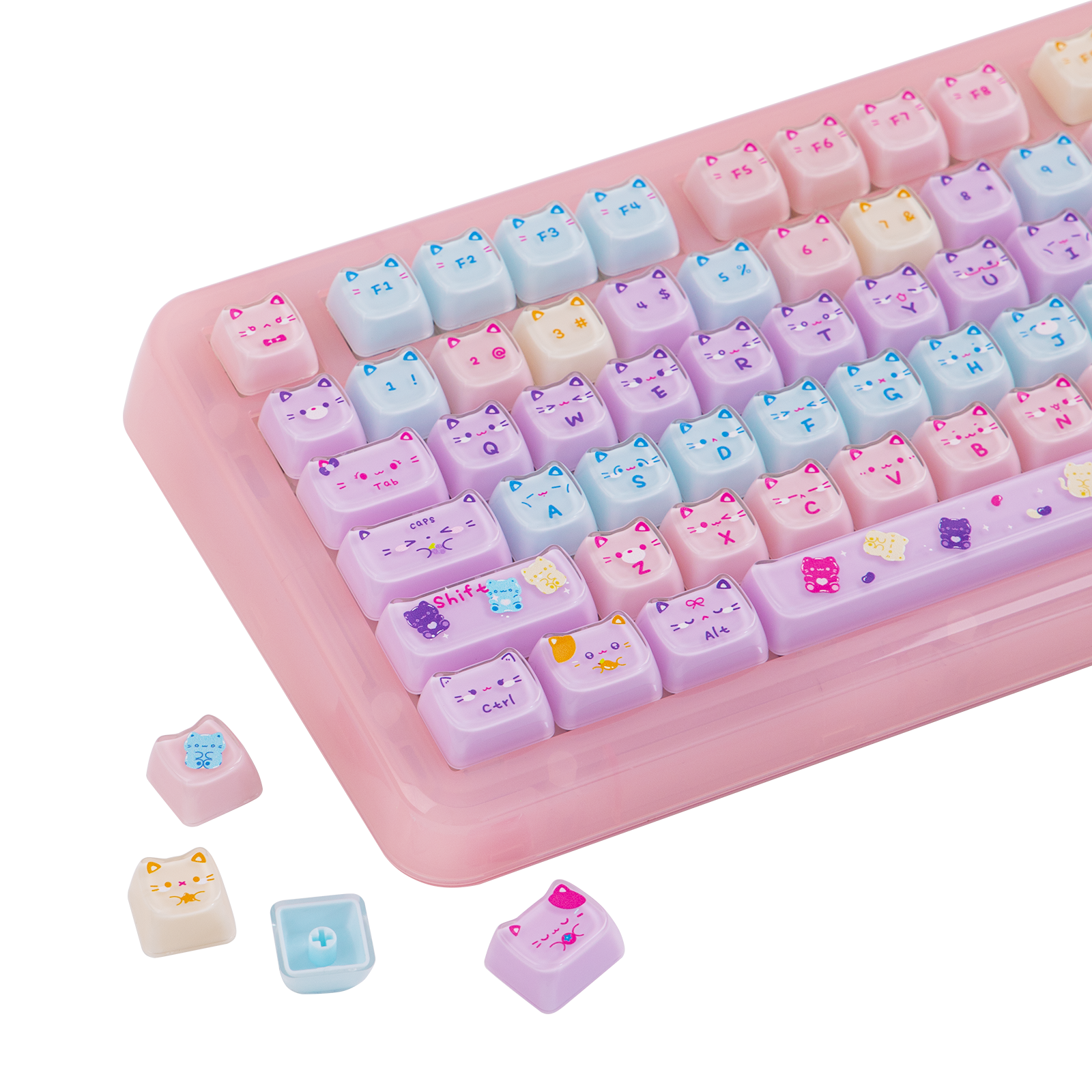 KiiBOOM Meow Pudding V2 PC Keycap Set