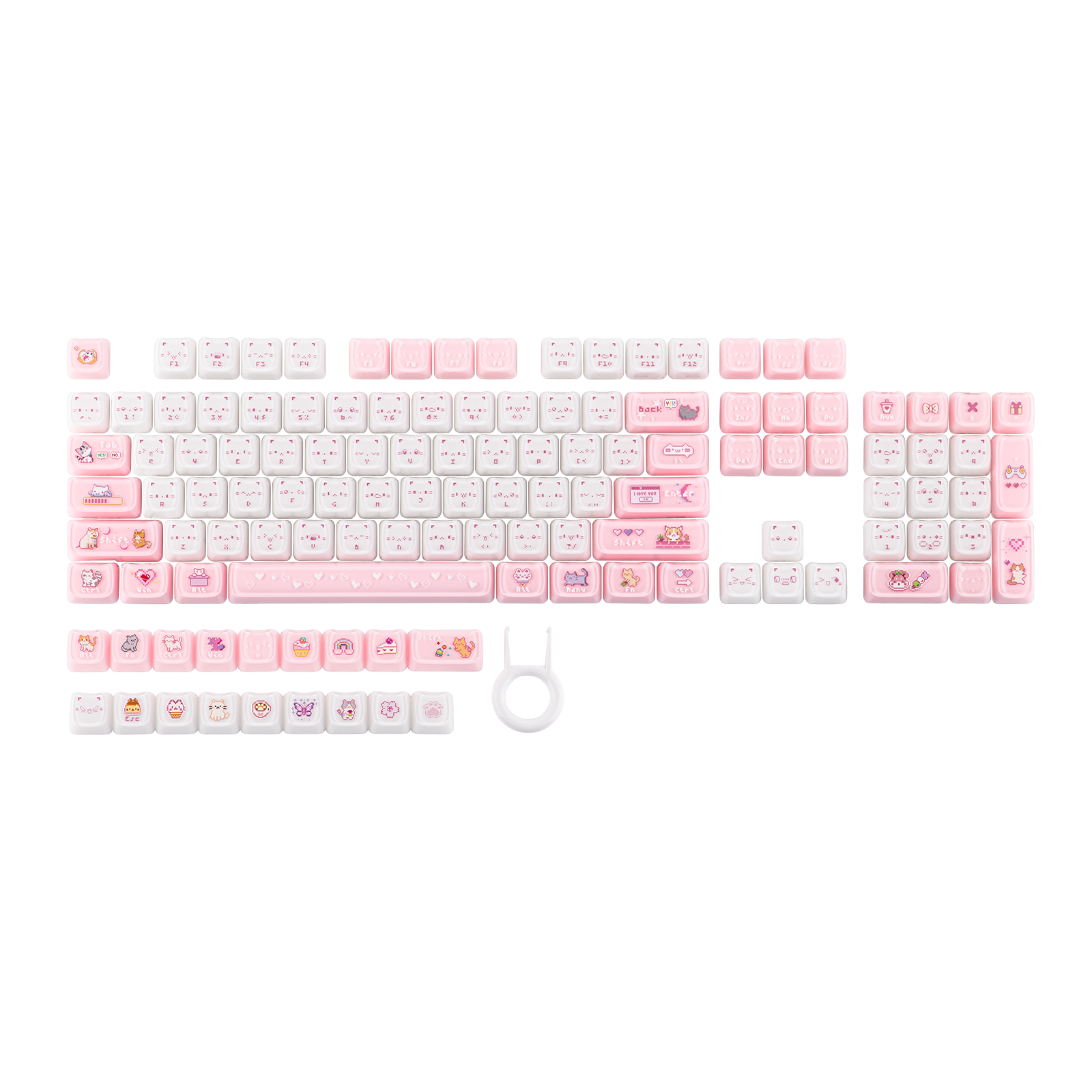 KiiBOOM Mewsic Jelly Keycap Set