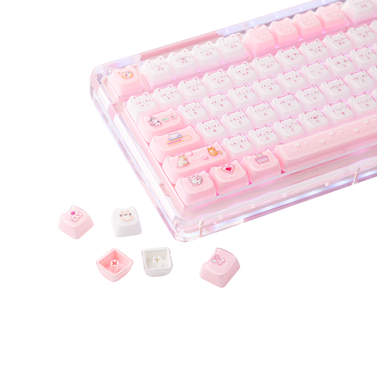 KiiBOOM Mewsic Jelly Keycap Set