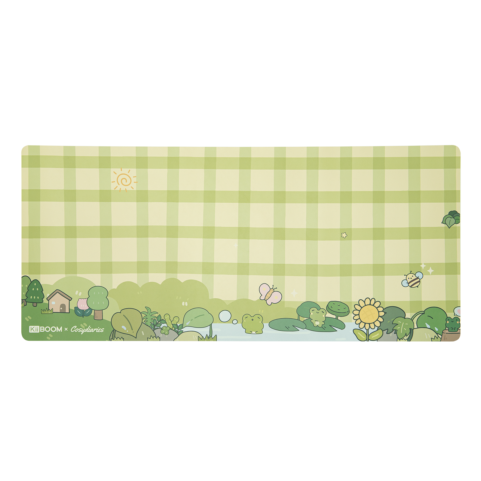 KiiBOOM X Cosydiaries Rainy Froggy Day Desk Mat