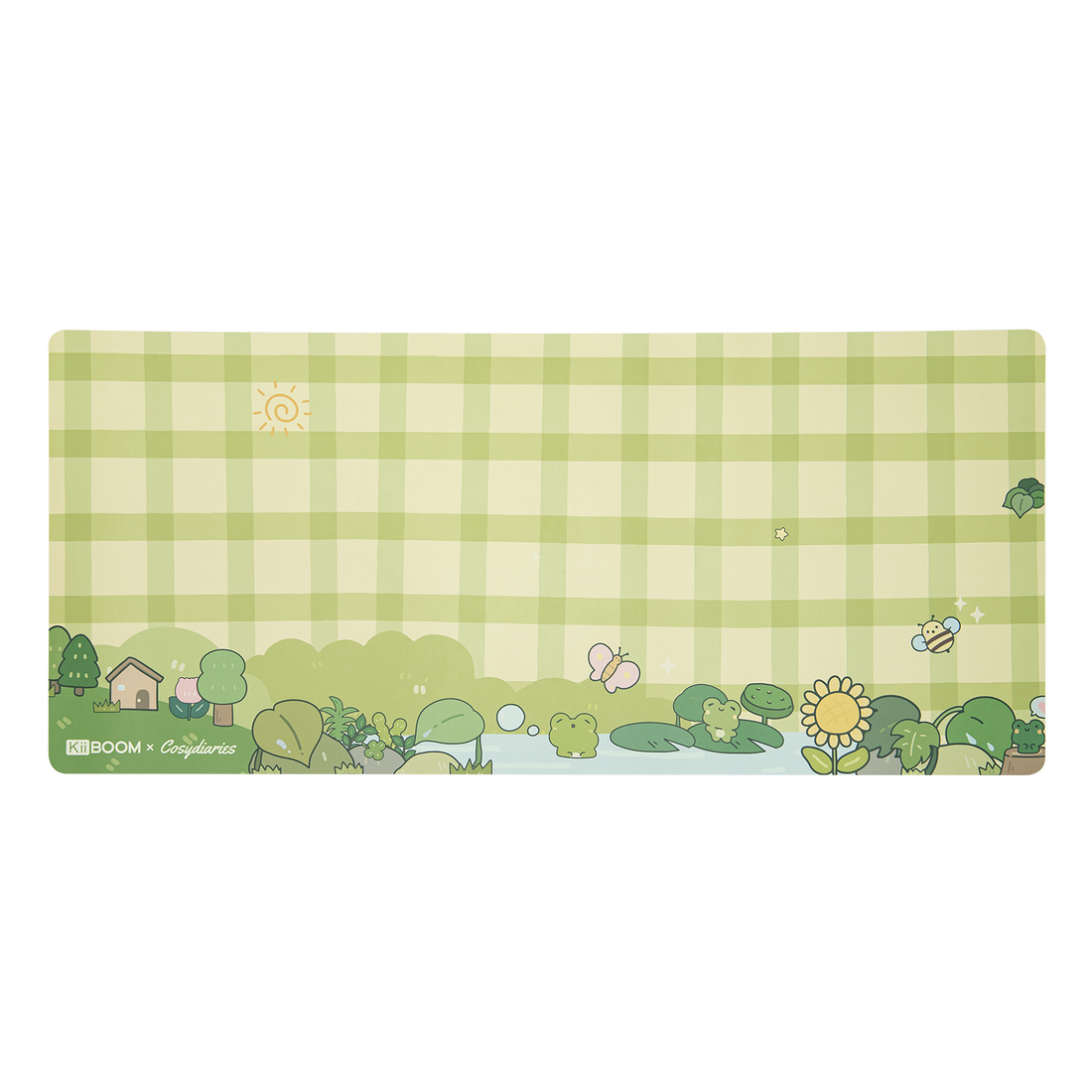KiiBOOM X Cosydiaries Rainy Froggy Day Desk Mat