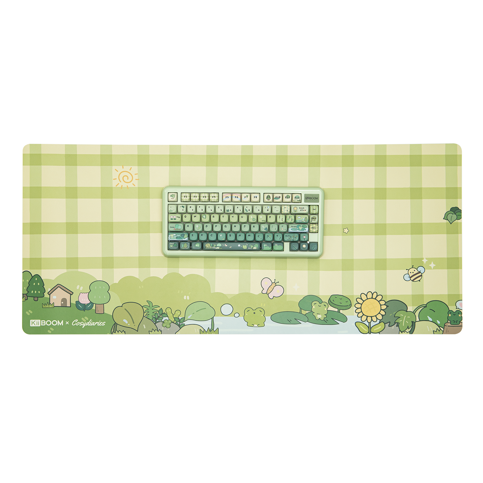 KiiBOOM X Cosydiaries Rainy Froggy Day Desk Mat