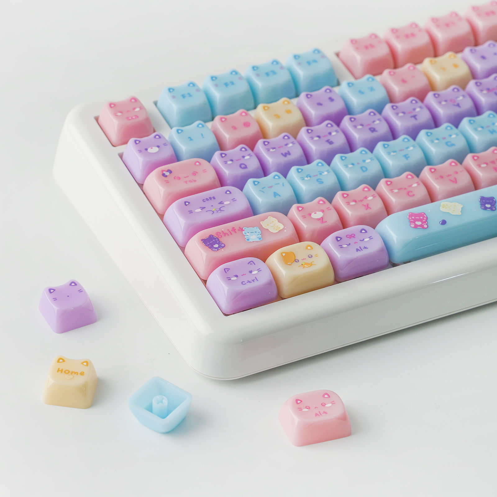 KiiBOOM Meow Pudding PC Keycap Set