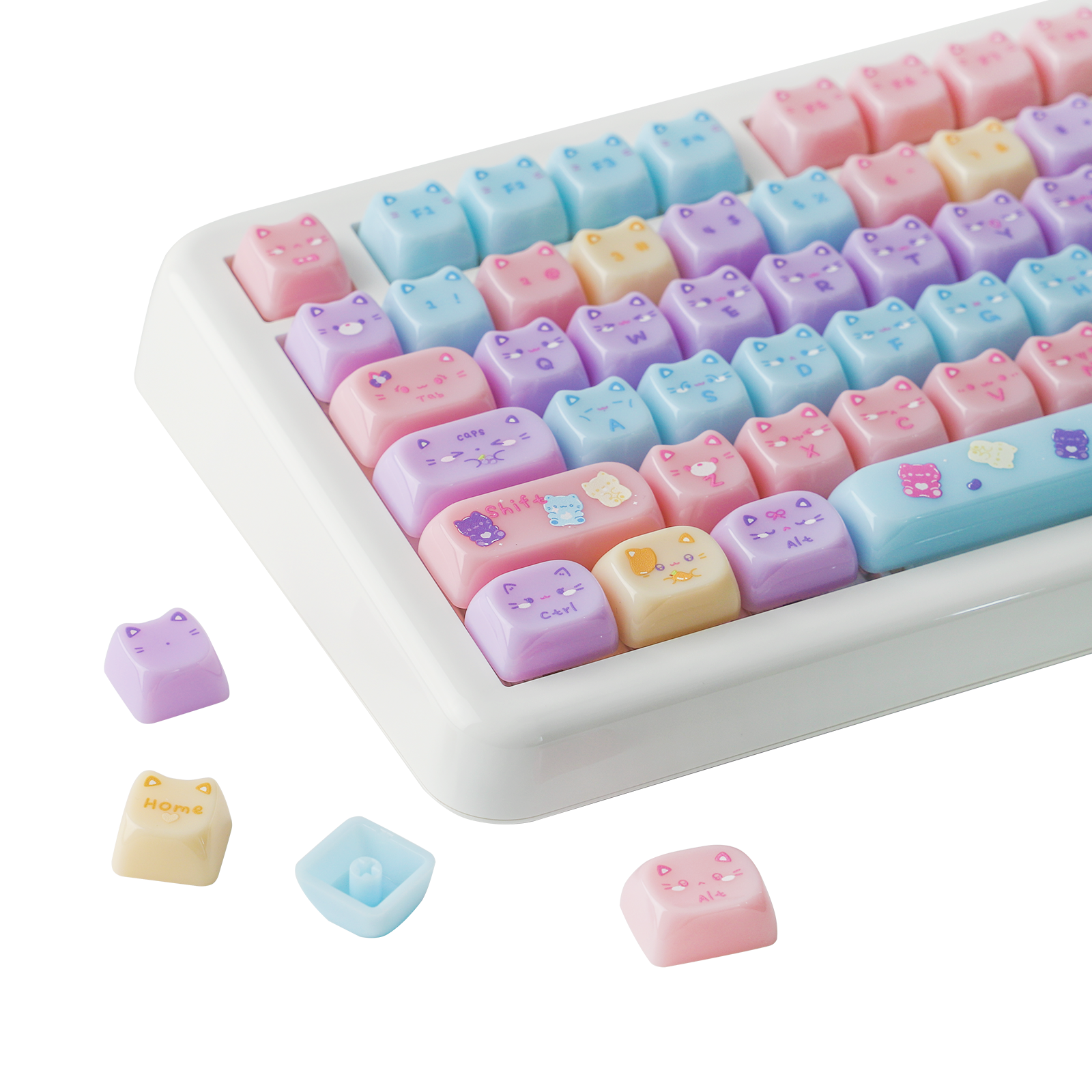 KiiBOOM Meow Pudding PC Keycap Set