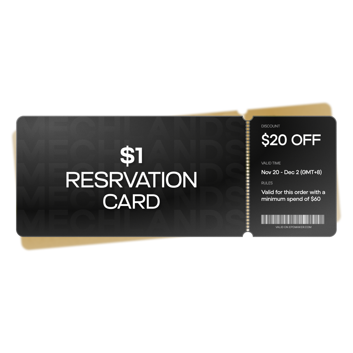 MechLands BFCM Reservation Card
