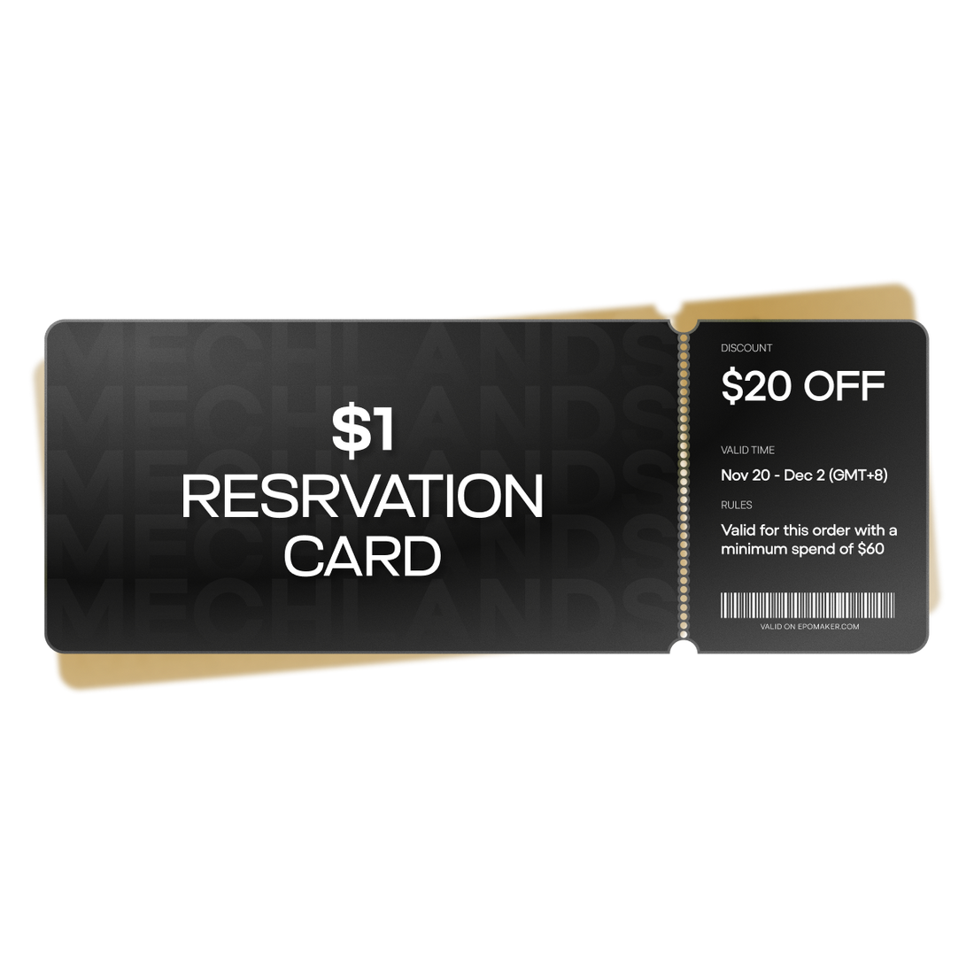 MechLands BFCM Reservation Card