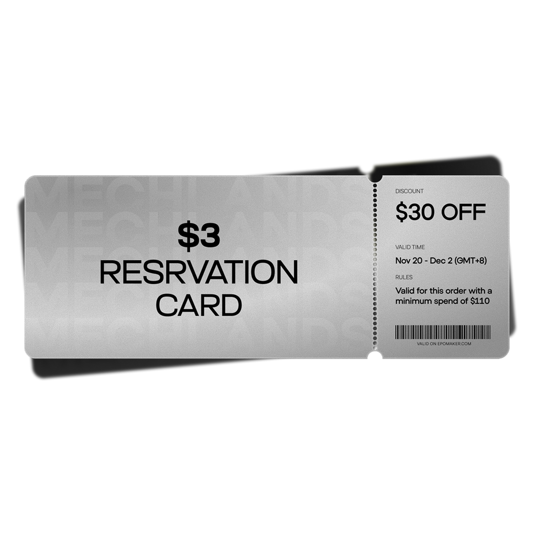 MechLands BFCM Reservation Card