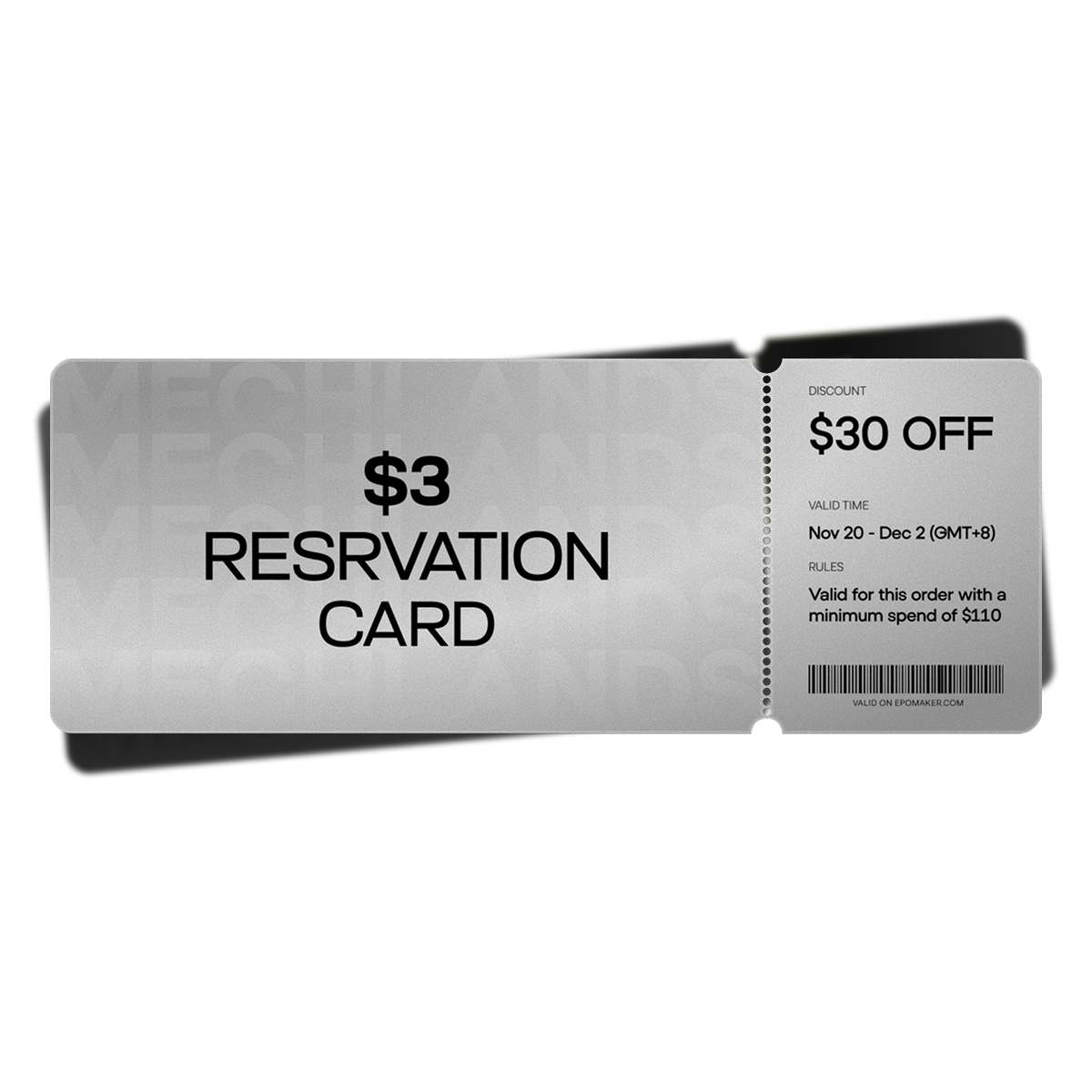 MechLands BFCM Reservation Card