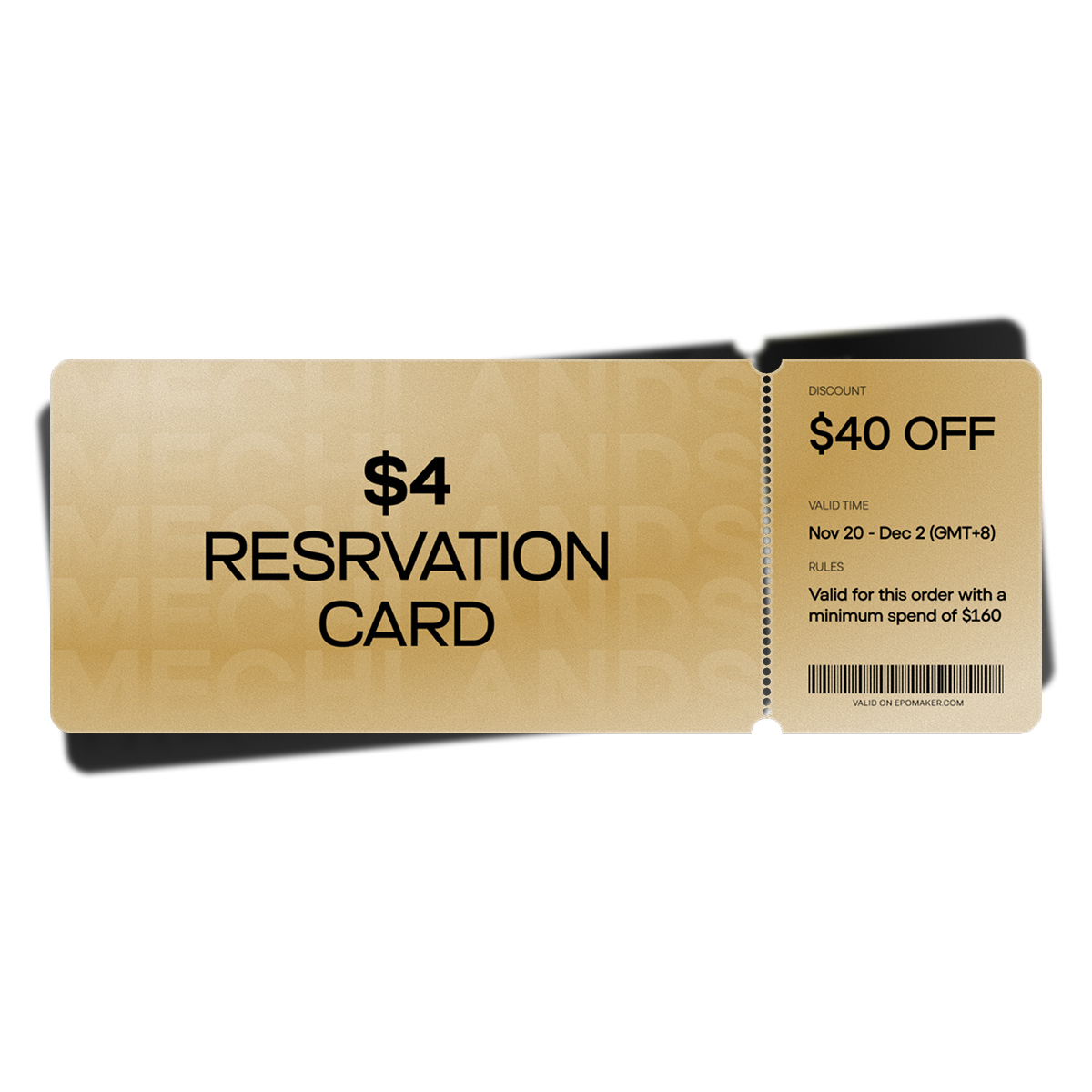 MechLands BFCM Reservation Card
