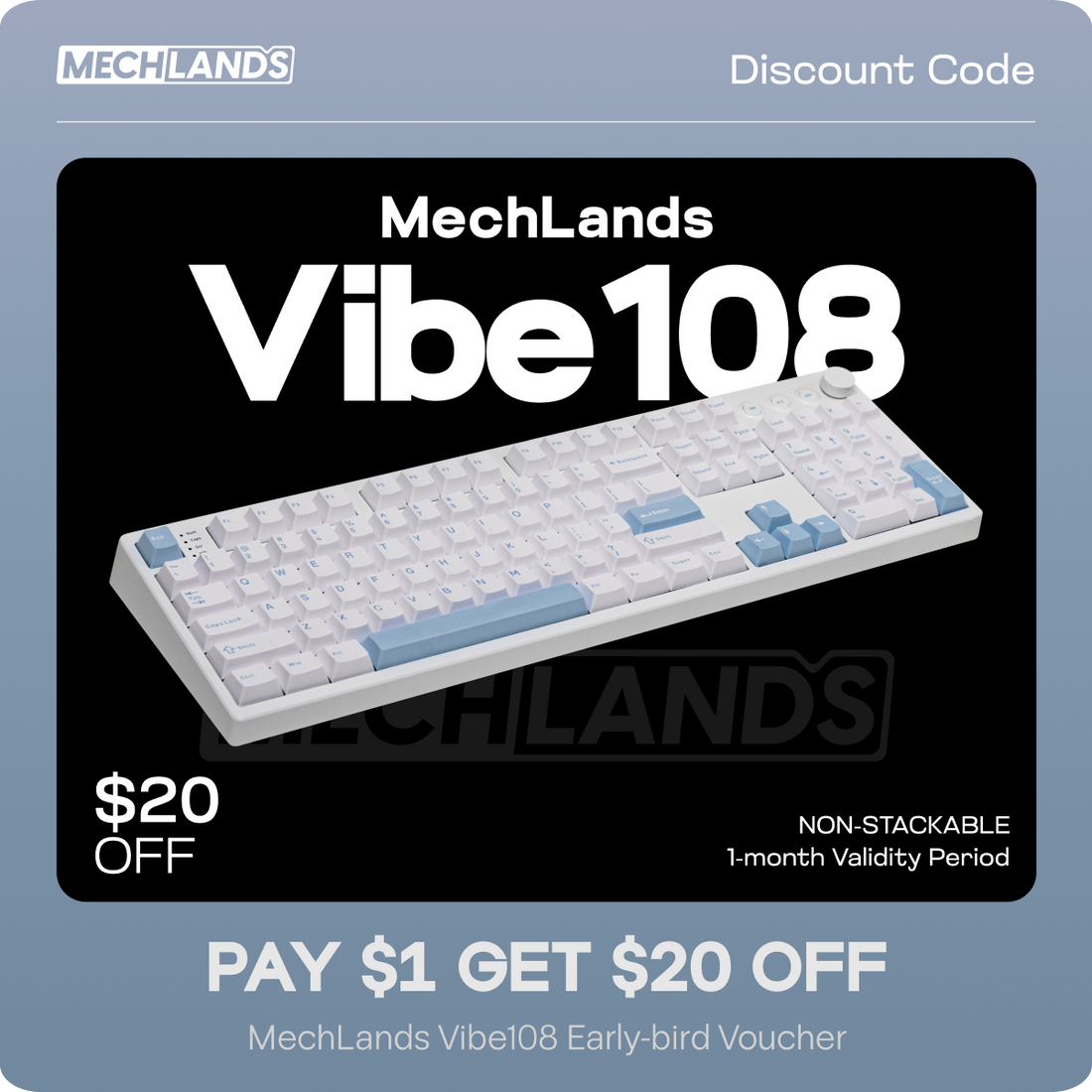 $1 Reservation Card for MechLands Vibe108