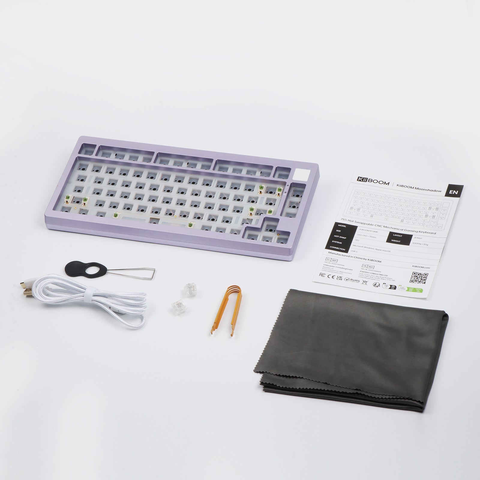 【週末割】KiiBOOM Moonshadow81 ベアボーンキット　キーボード KiiBOOM Moonshadow 81