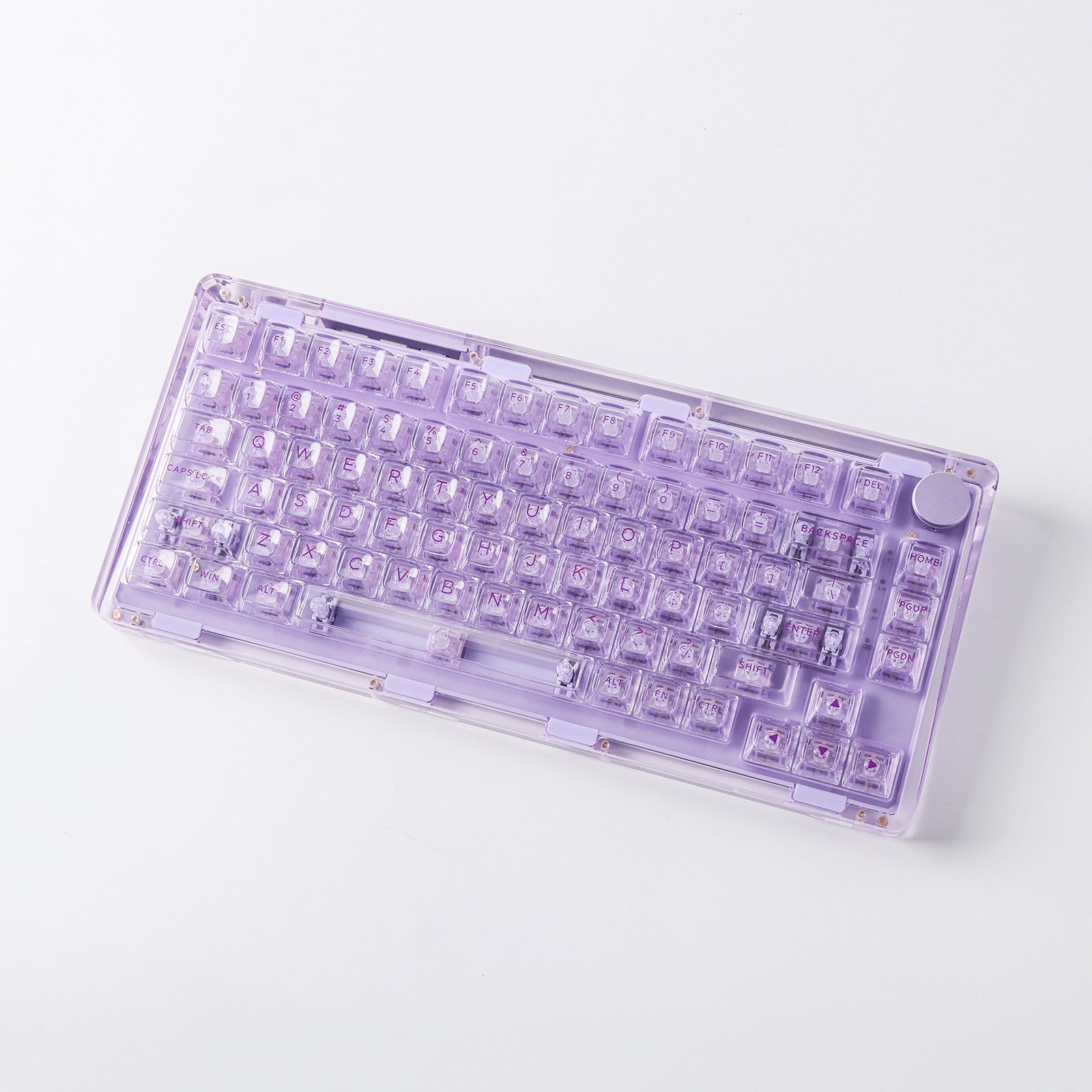 KiiBOOM Phantom V2 パープル キーボード 本体 KiiBOOM Phantom 81 V2 Upgraded Crystal Gasket-Mounted USB-C